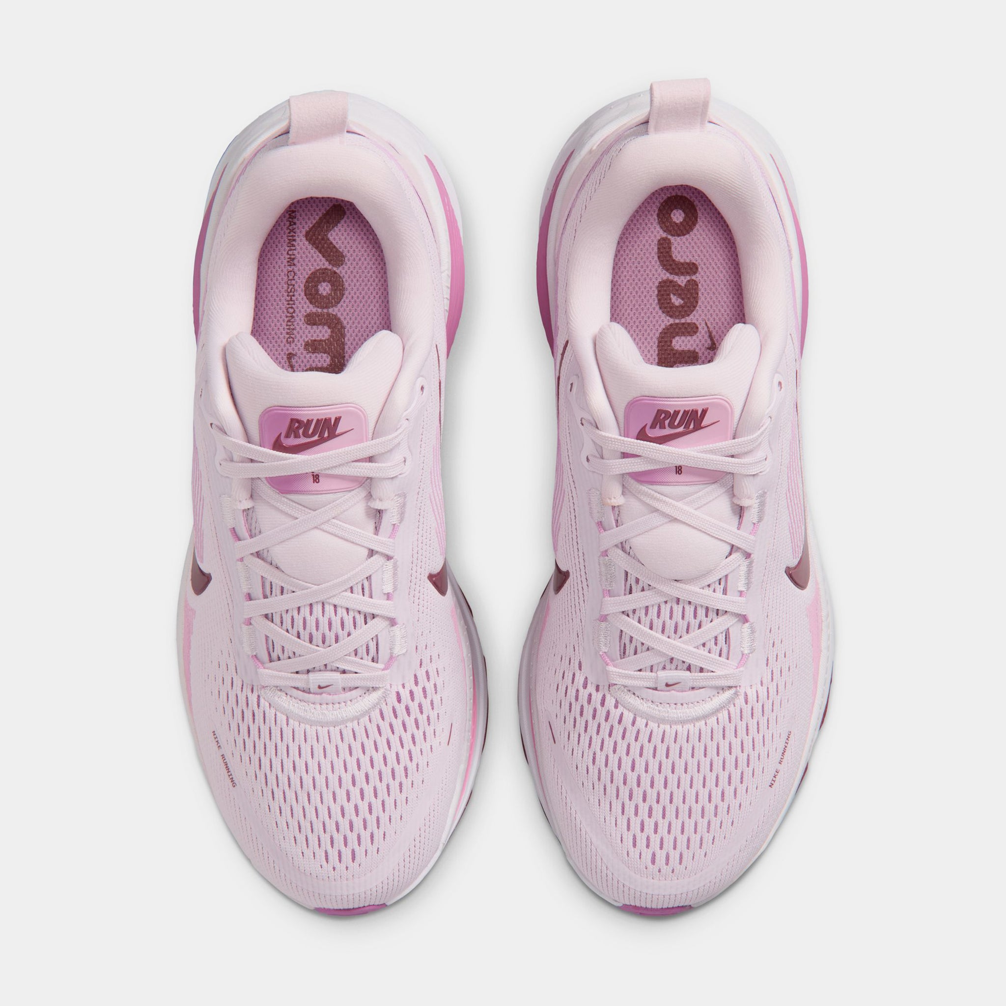 Nike Vomero 18 Womens Running Shoes Bleached Lilac Pink Smoke