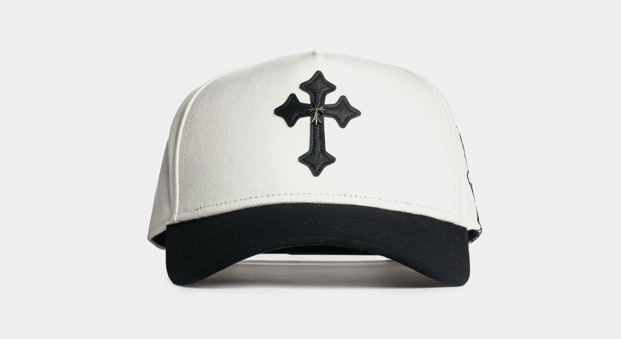 Original Sin Cross Snapback Mens Hat Cream Black OS-MARH113 – Shoe