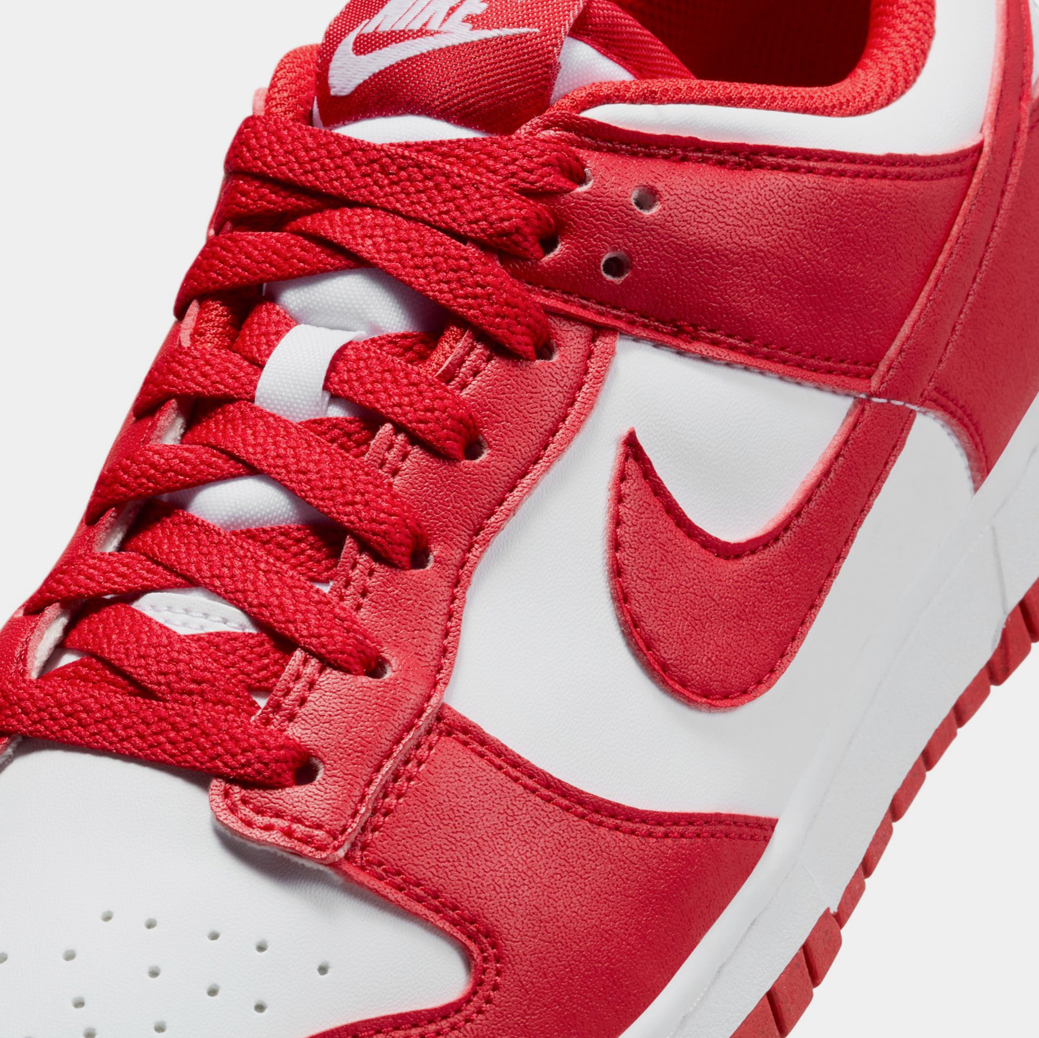 Nike Dunk Low Womens Lifestyle Shoes White University Red Free