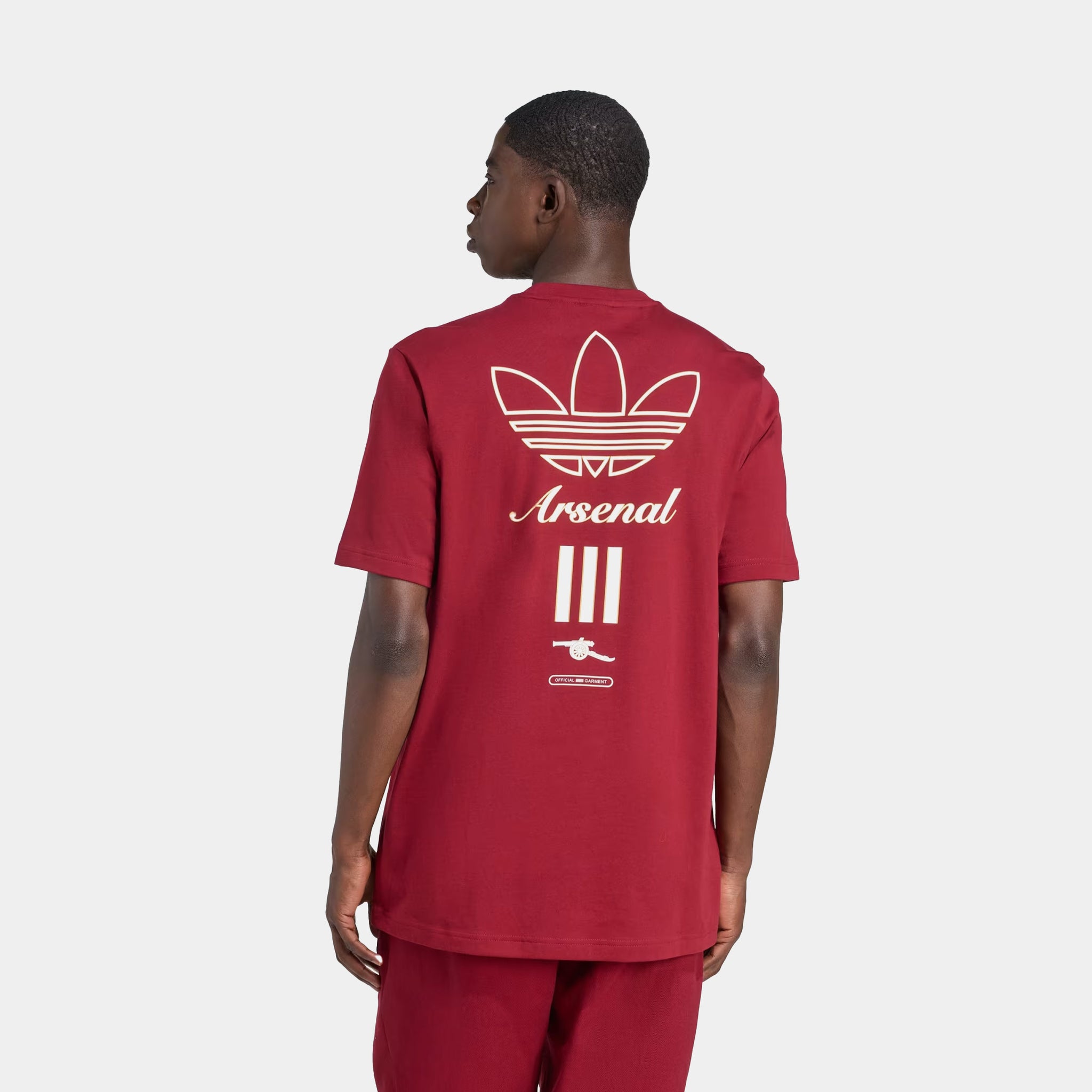 adidas Arsenal Terrace Icon Graphic Mens Short Sleeve Shirt Team