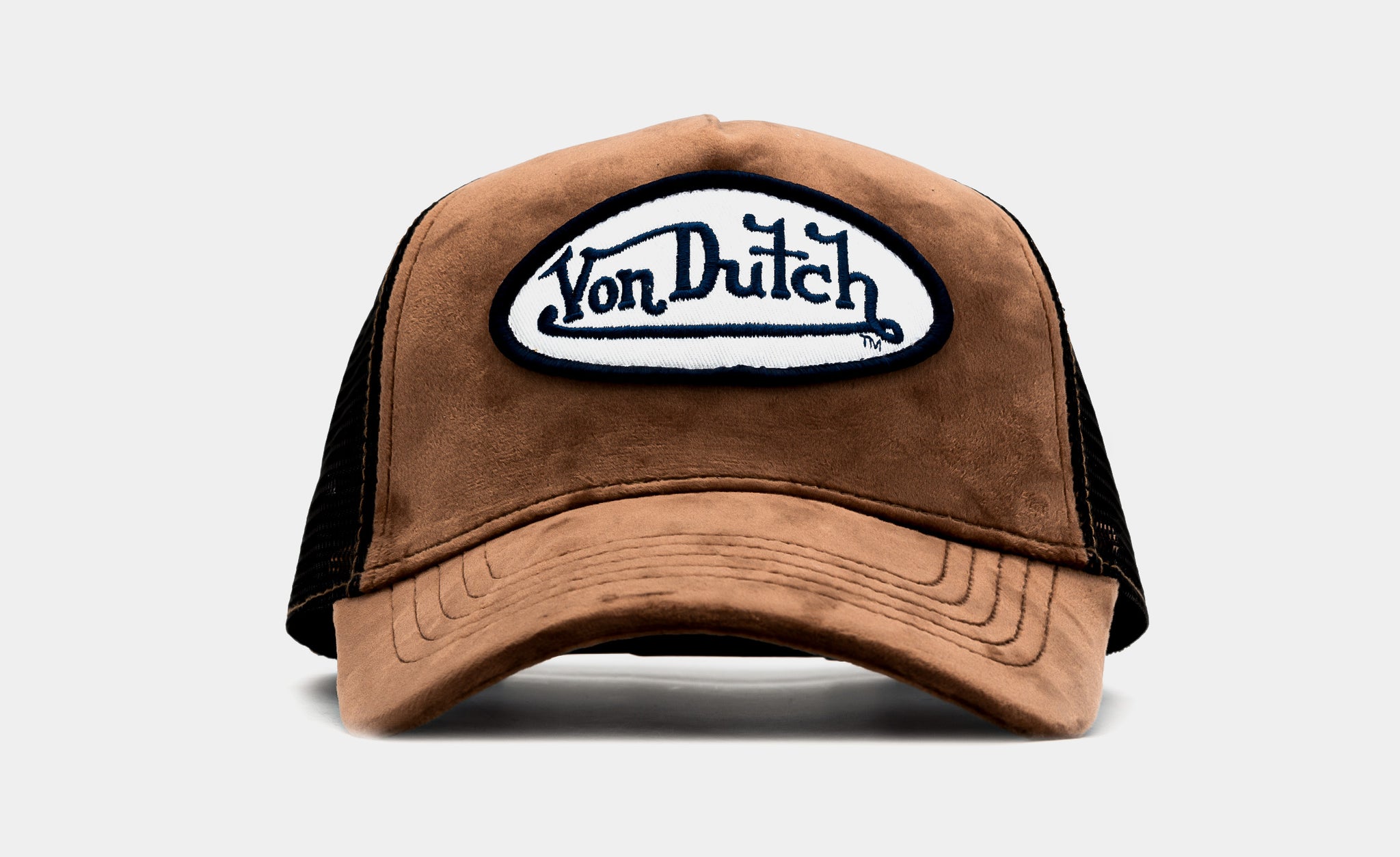 Von Dutch Velvet Trucker Mens Hat Brown Black VDHH0004-204 – Shoe
