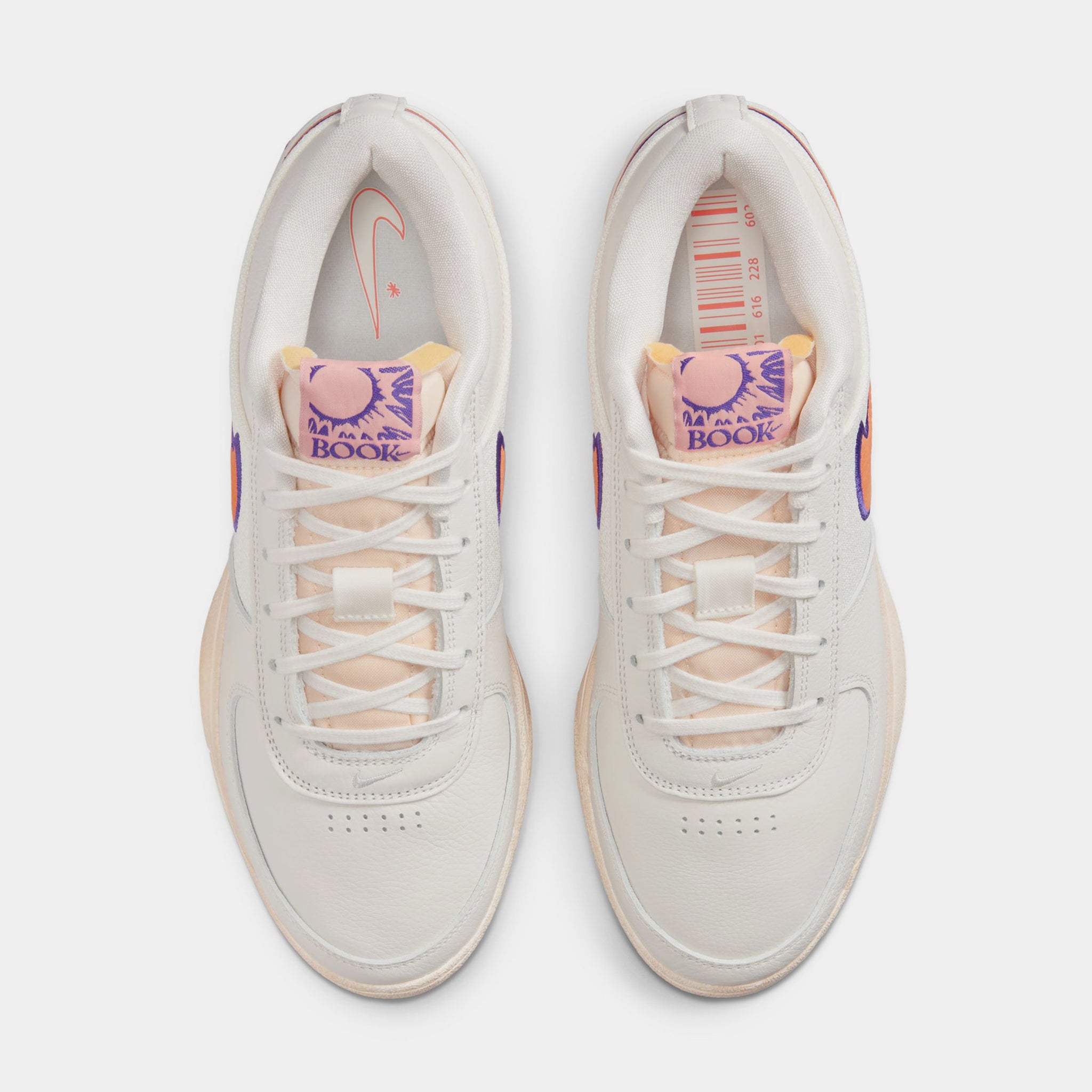 Nike Book 1 Mens Basketball Shoes Sail Clay Orange Purple FJ4249