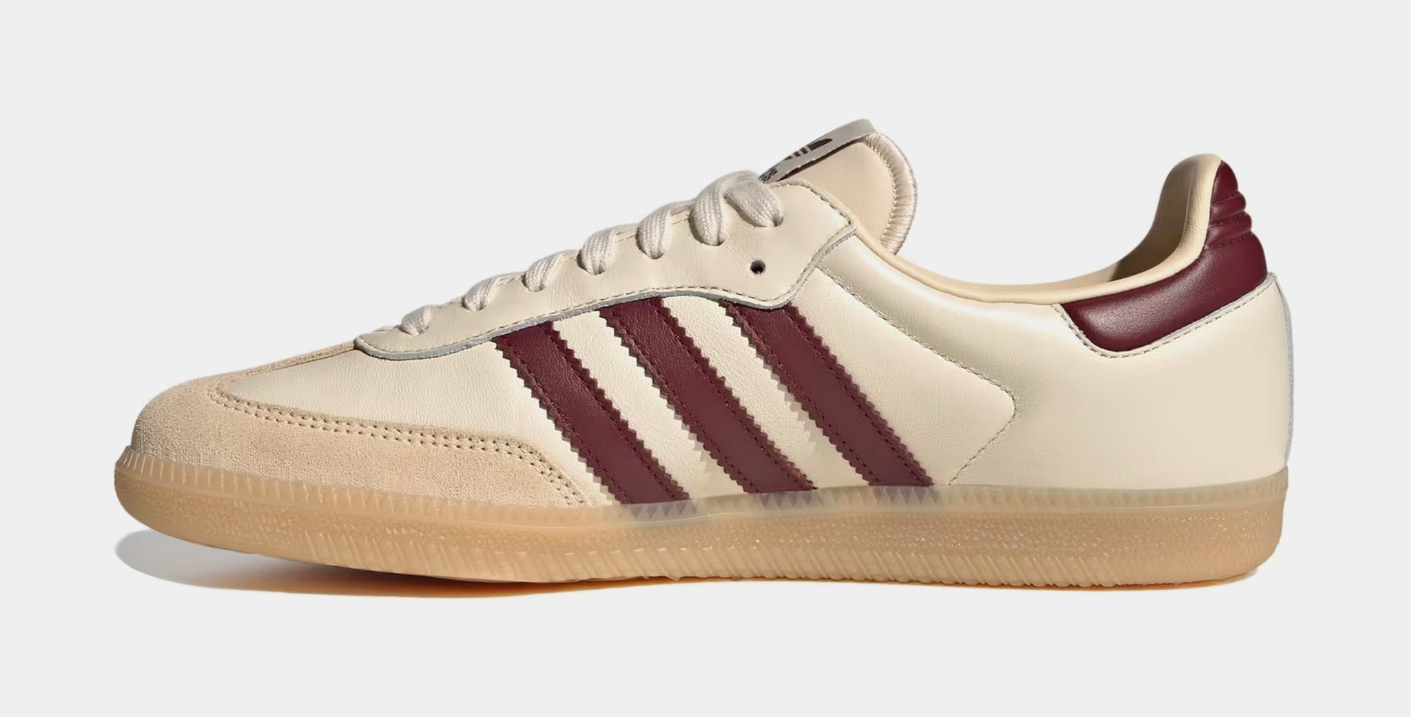 adidas Samba OG Mens Lifestyle Shoes Wonder White Shadow Red Gum JS3830 Shoe Palace adidas Samba OG Mens Lifestyle Shoes Wonder White Shadow Red Gum JS3830 Shoe Palace