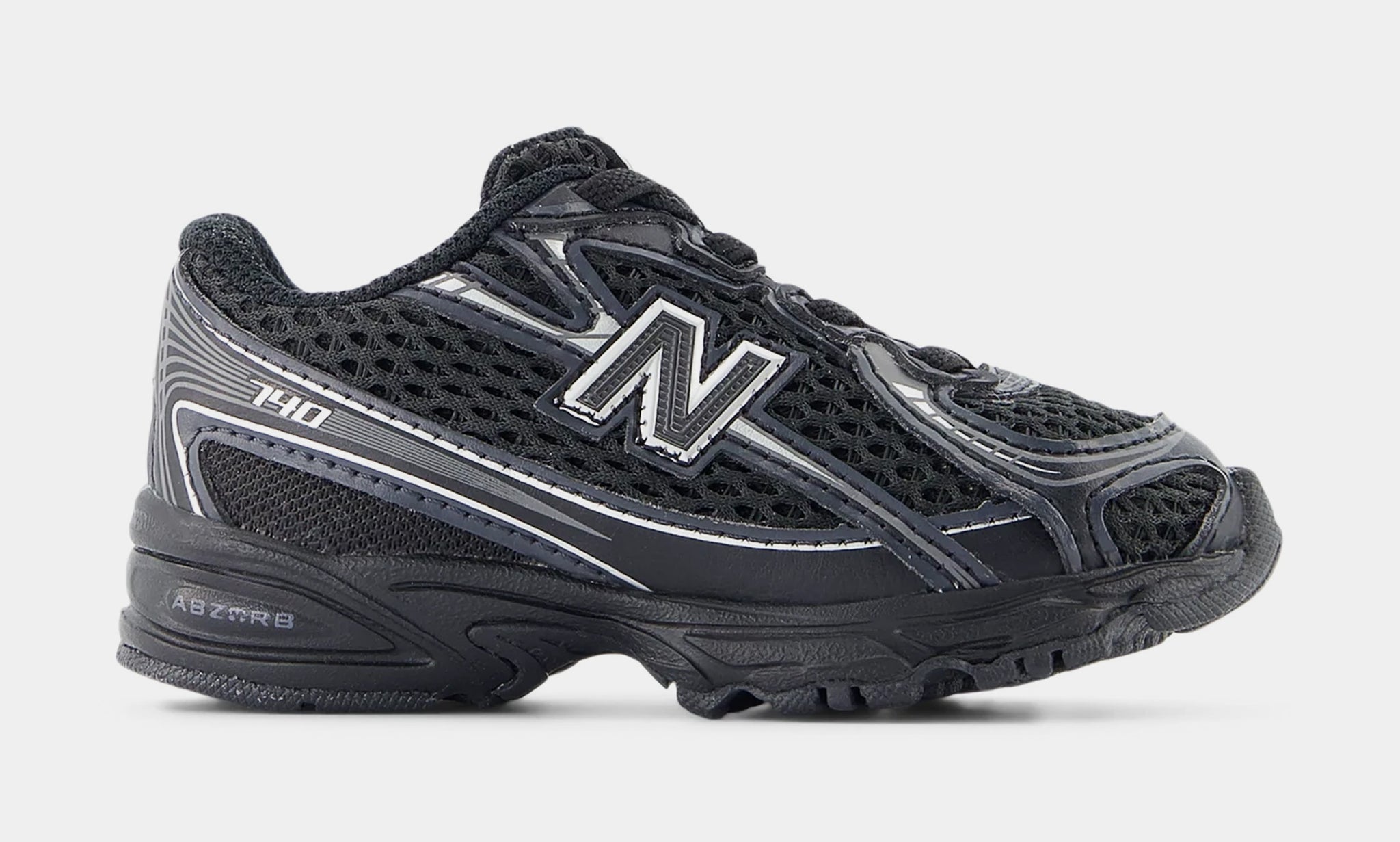 New Balance 740 Infant Toddler Lifestyle Shoes Black Silver