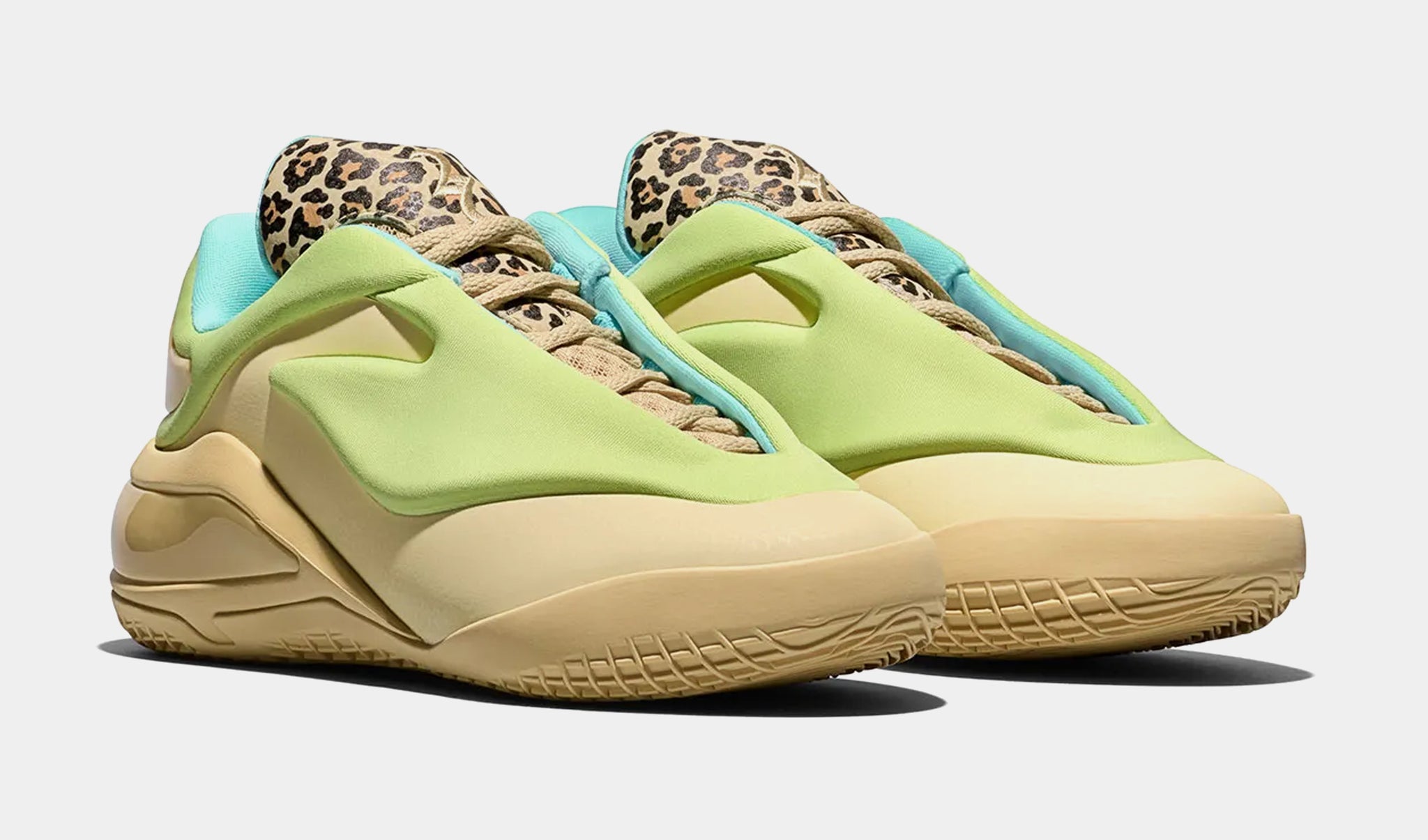 Converse Shai 001 Lace Up Cheetah Grade School Basketball Shoes