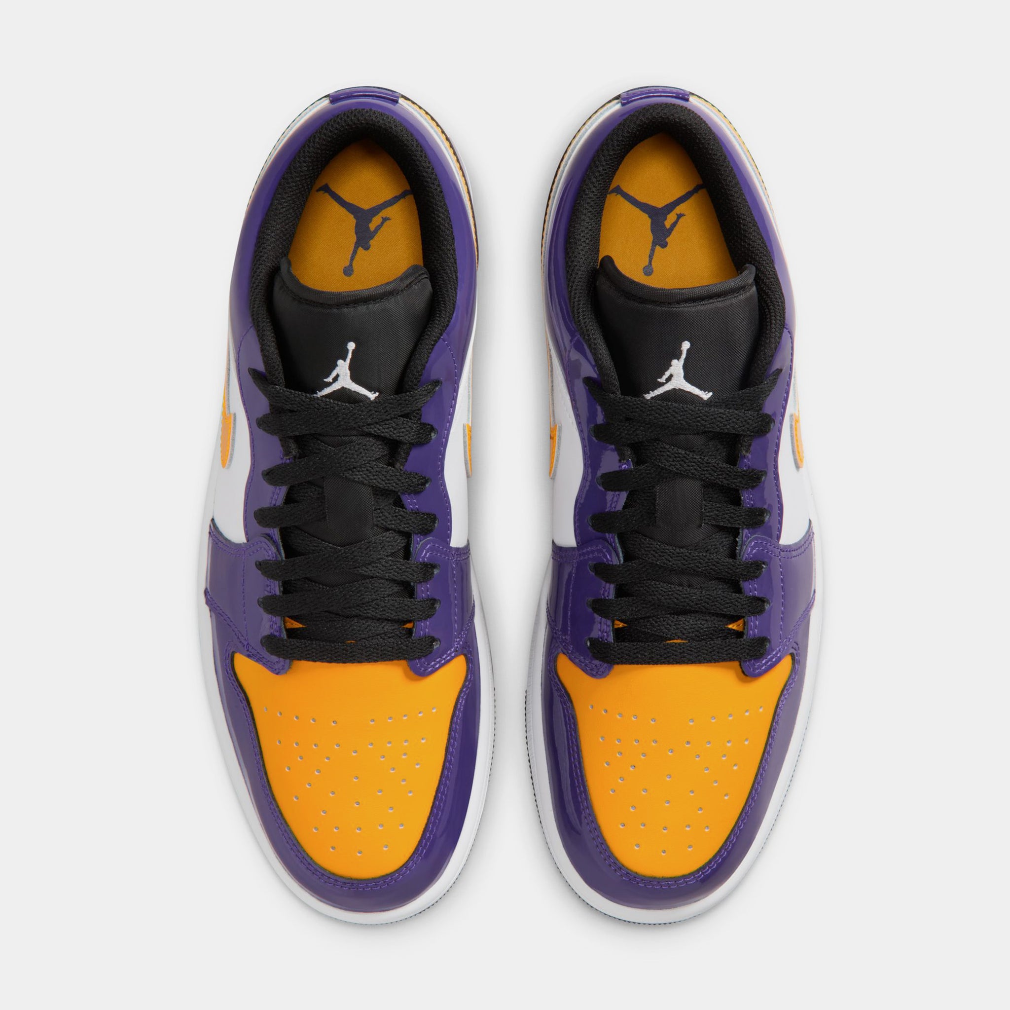 purple black and gold jordans