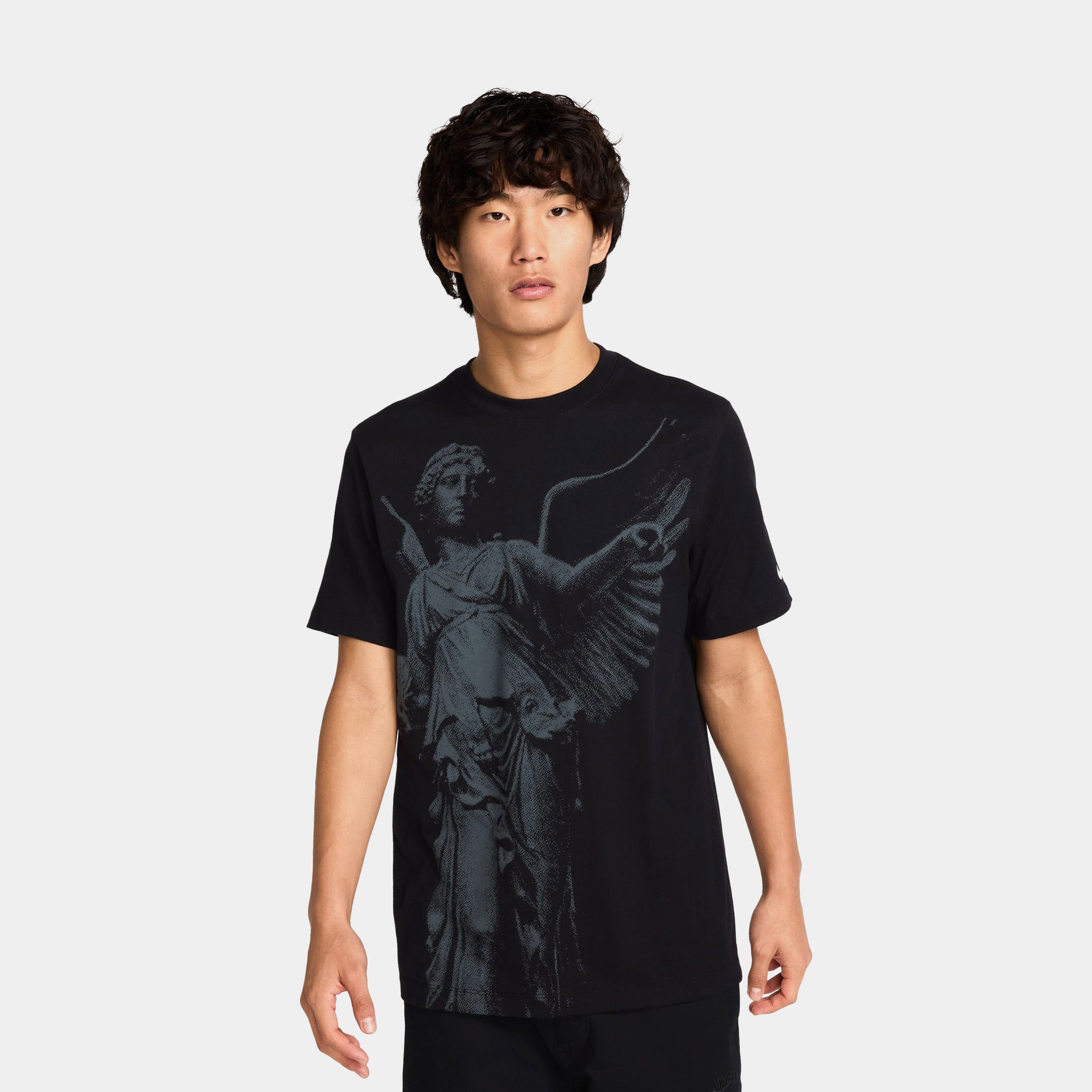 Nike NSW Enshrined Crew Mens Short Sleeve Shirt Black Grey IF3364