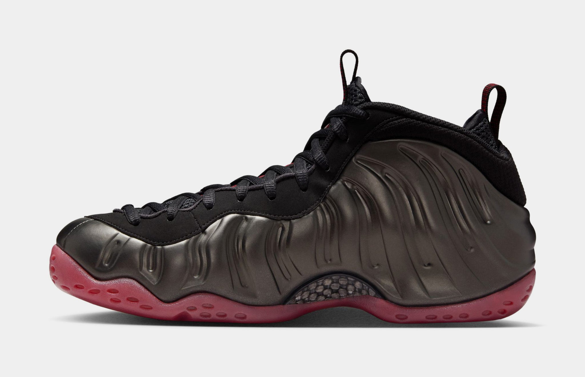 Nike Air Foamposite One Mens Basketball Shoes Black Varsity Red