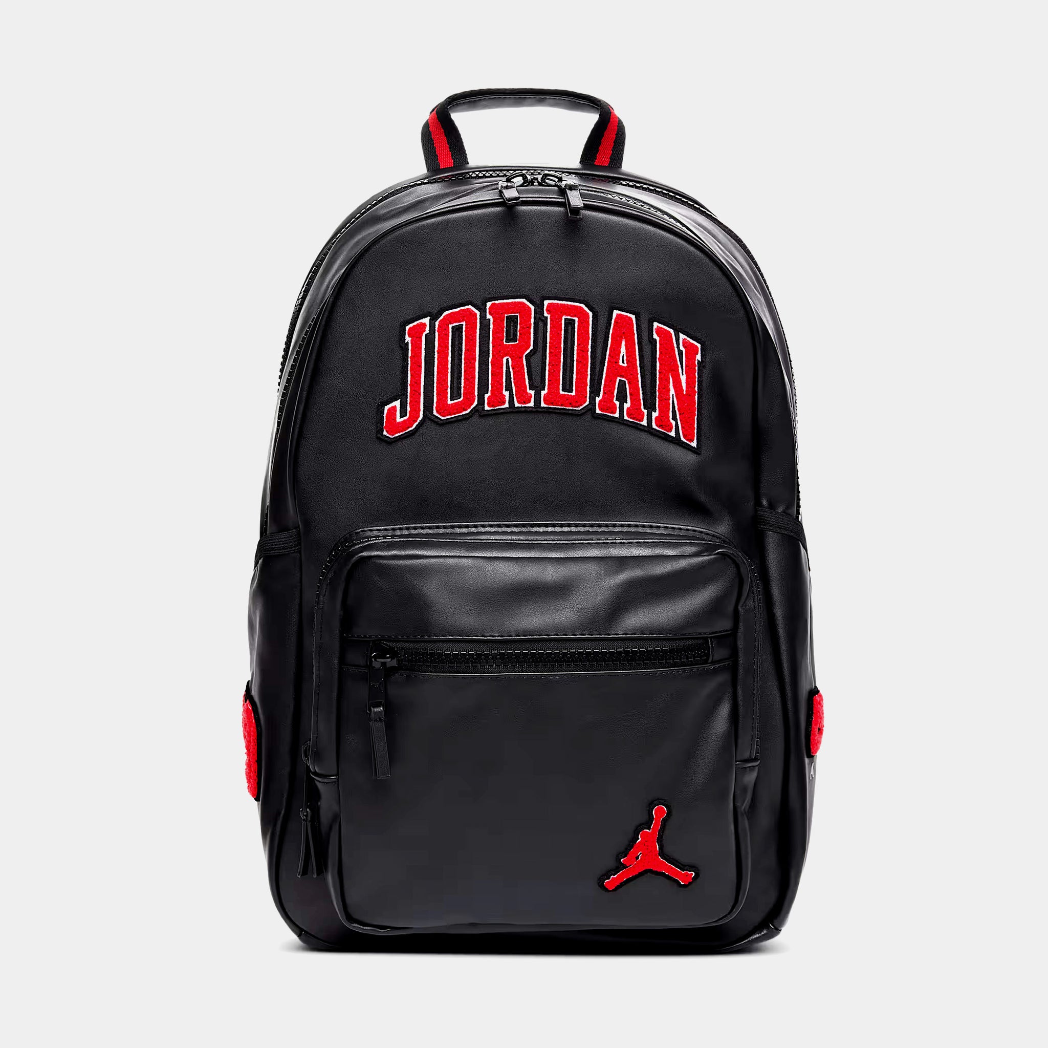 jordan red and black backpack