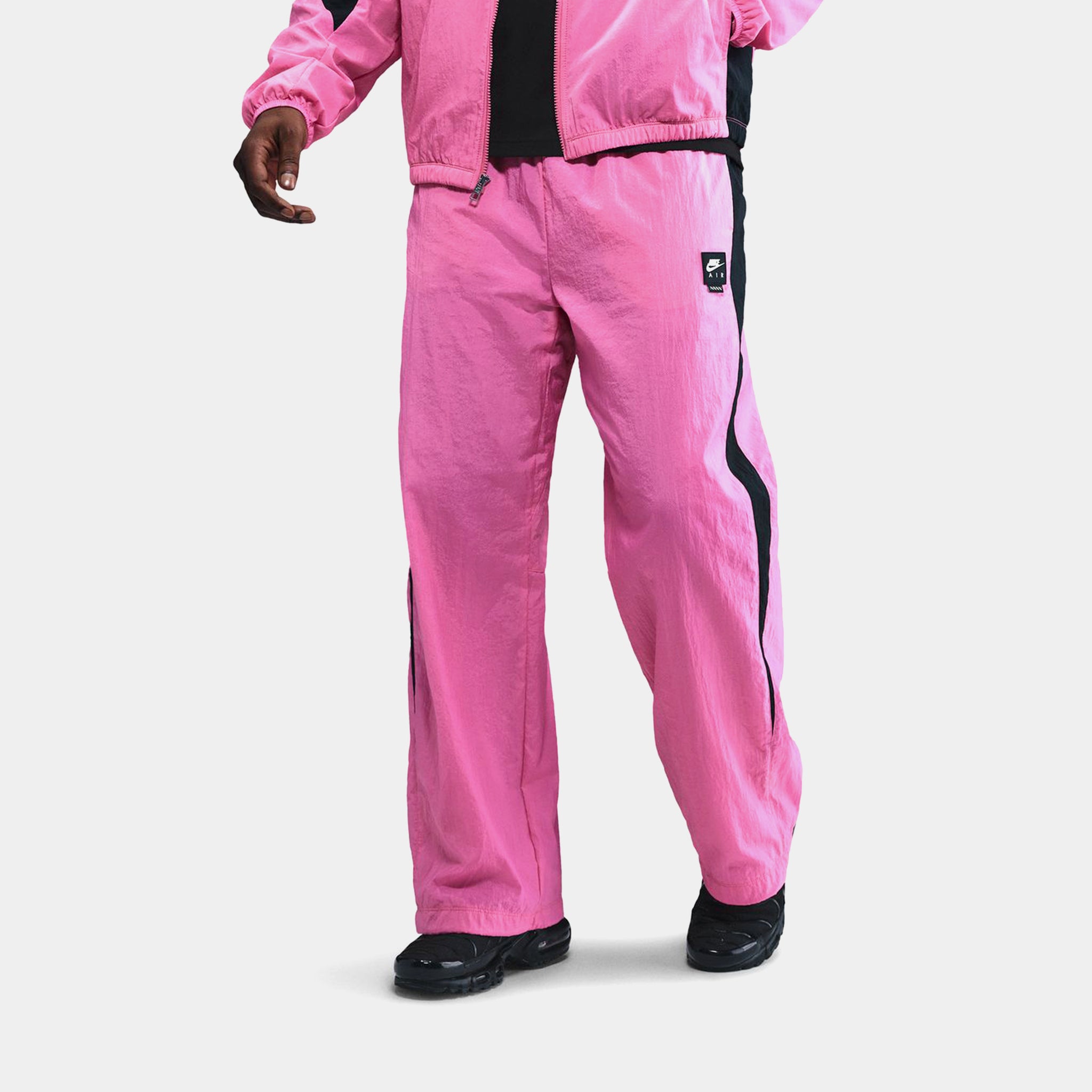 Nike Air Woven Track Mens Pants Pinksicle Black Black HV0874-684