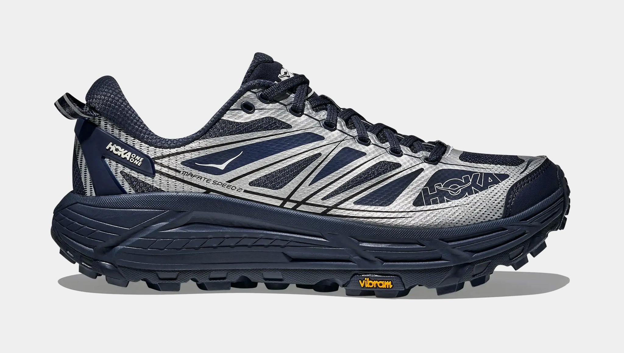 Hoka Mafate Speed 2 Mens Lifestyle Shoes Varsity Navy Silver
