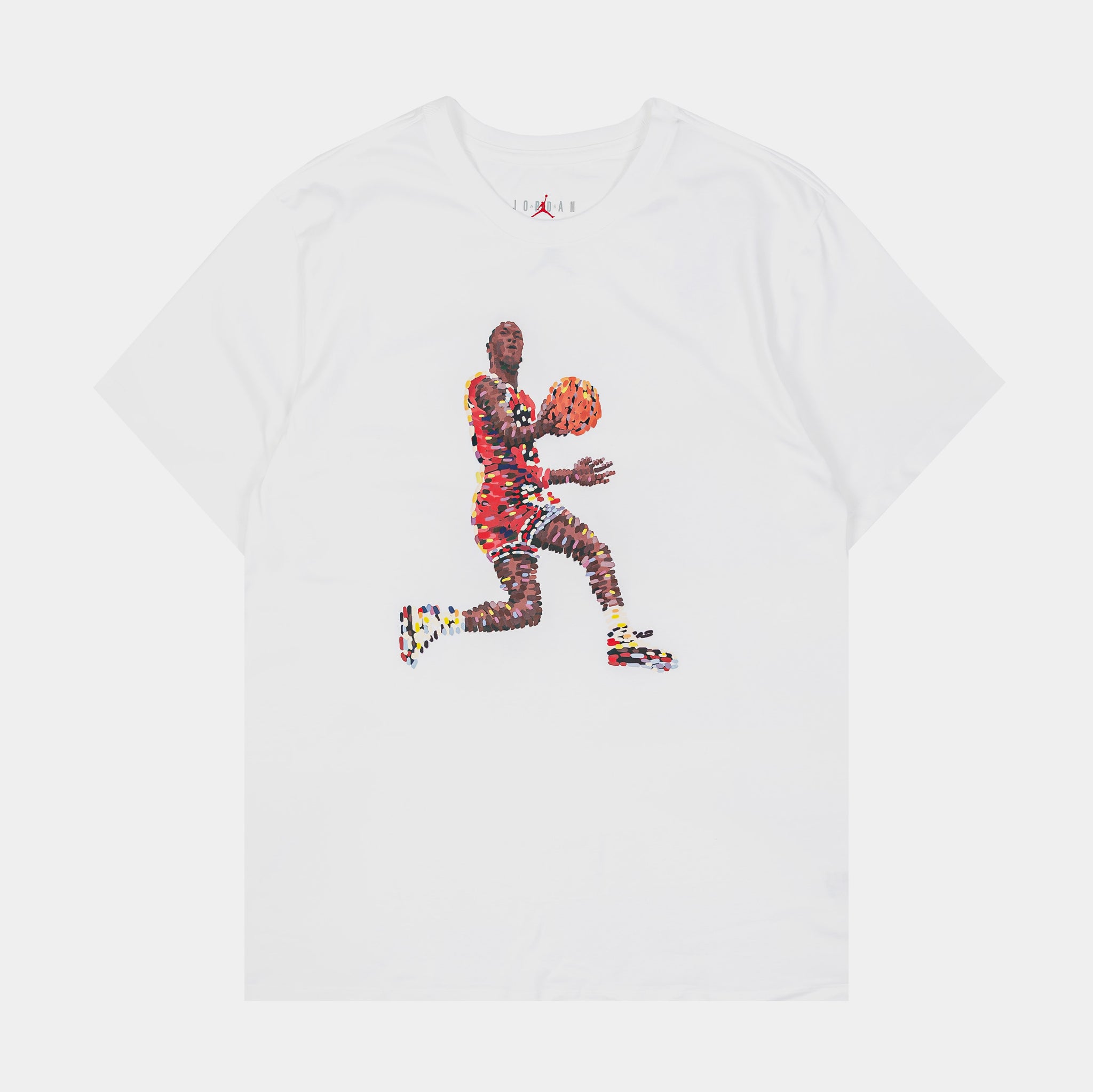 Jordan Flight Essentials Graphic Mens Short Sleeve Shirt White Red