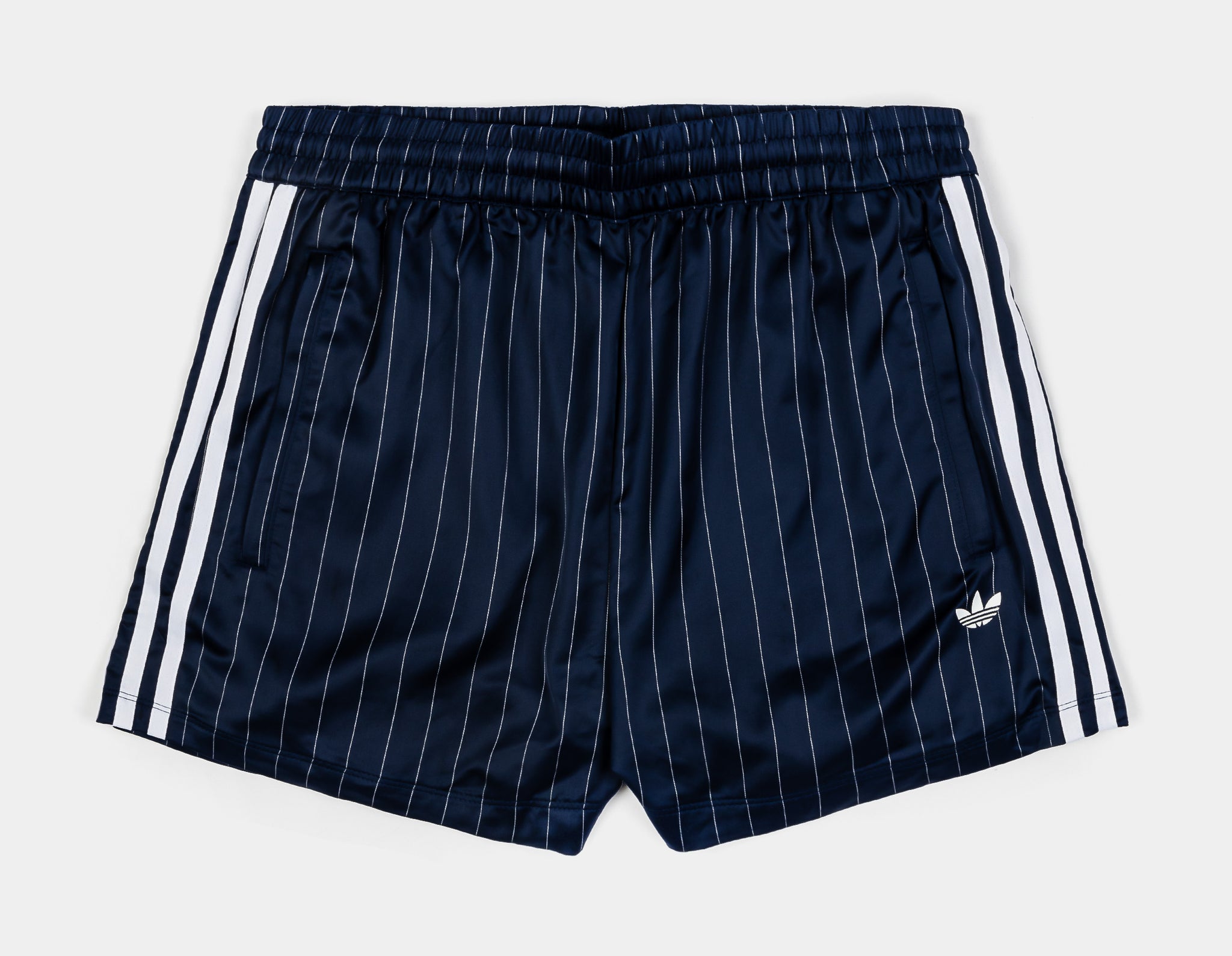adidas Soccer Summer Satin Womens Shorts Navy White KD2285 – Shoe