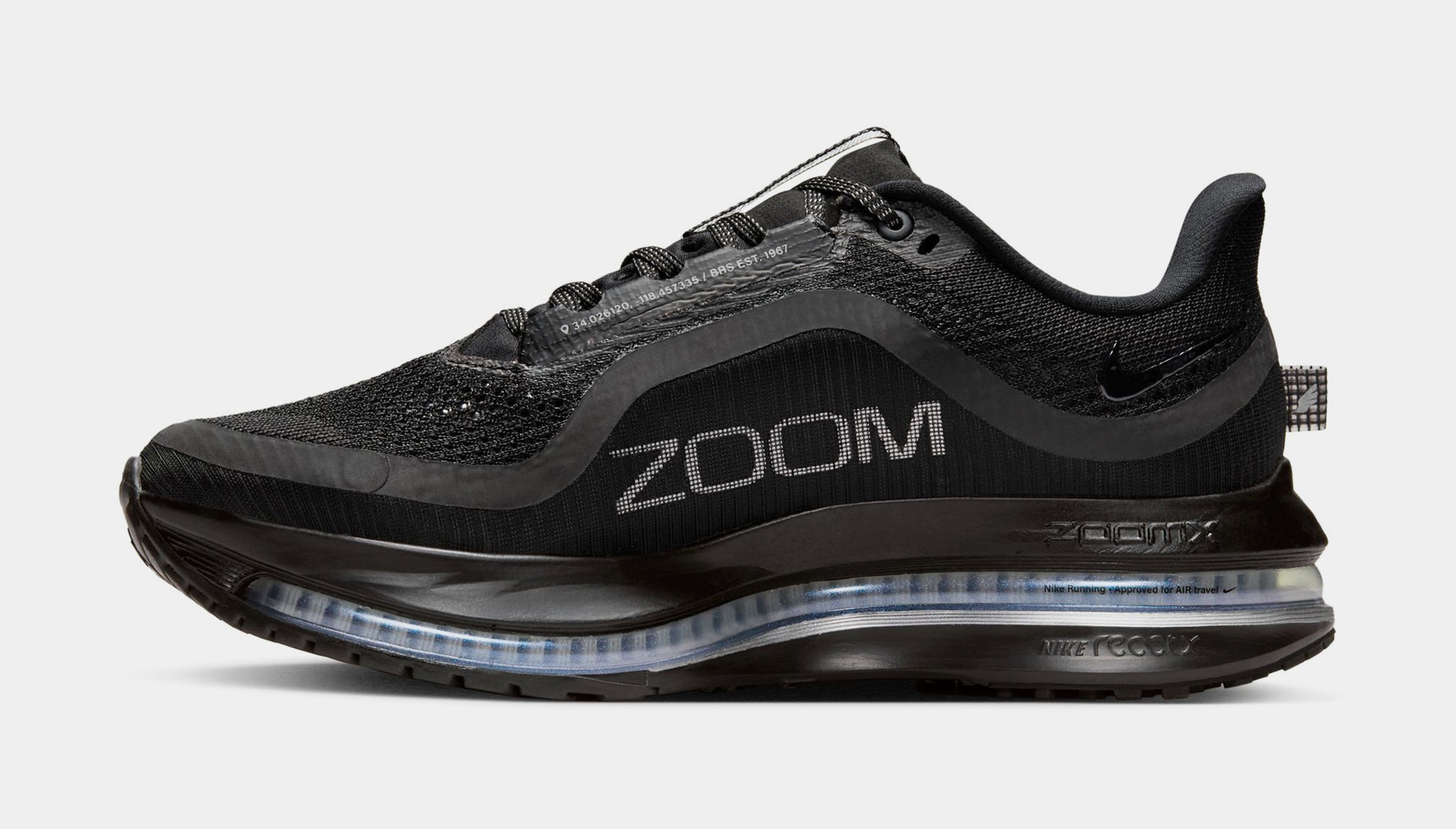 Nike Pegasus Primium Black Running Sneakers Running Shoes Nike Pegasus Premium Mujer Black-Silver  main image 3