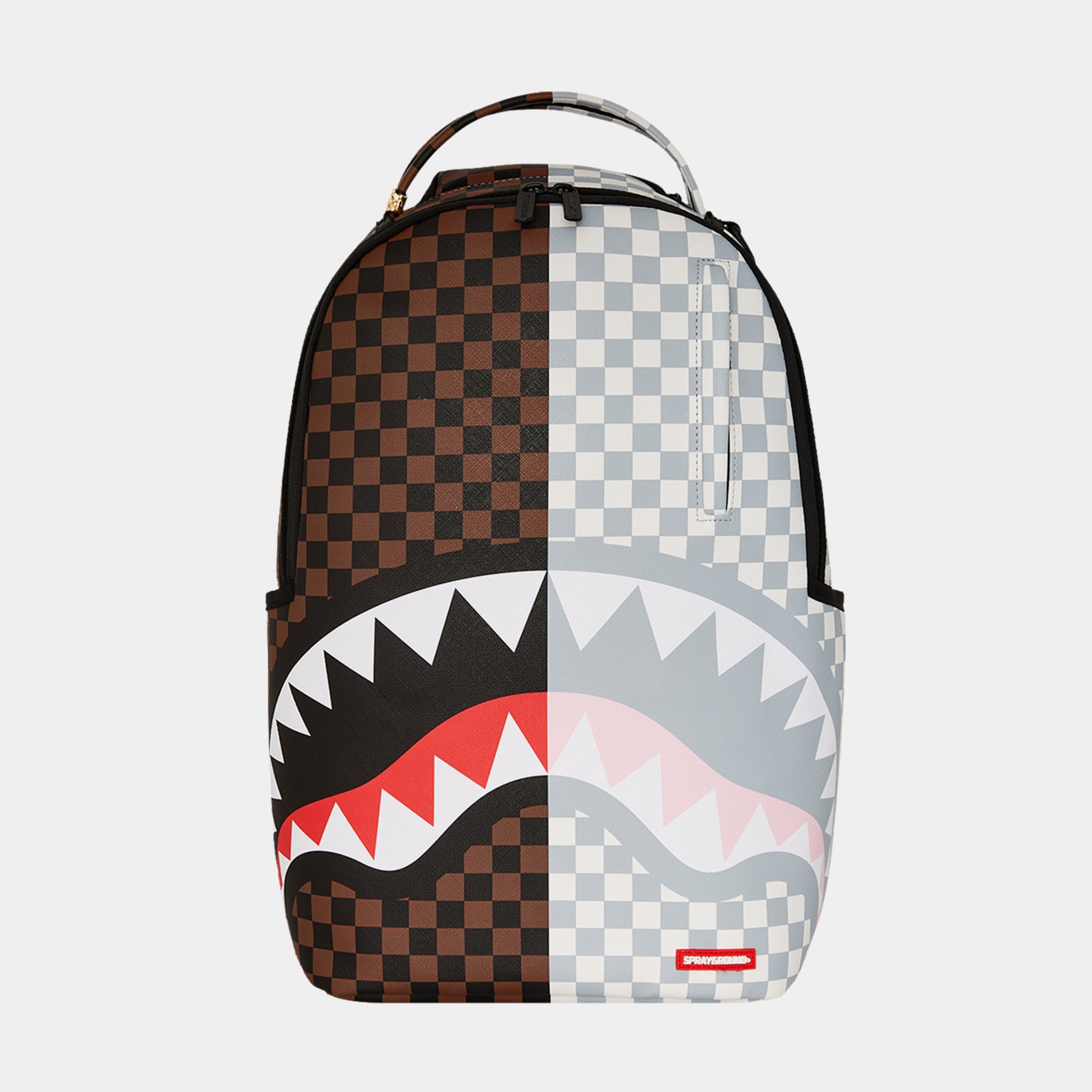 Sprayground Split Rose Sharks In Paris Mens Backpack Multi Color