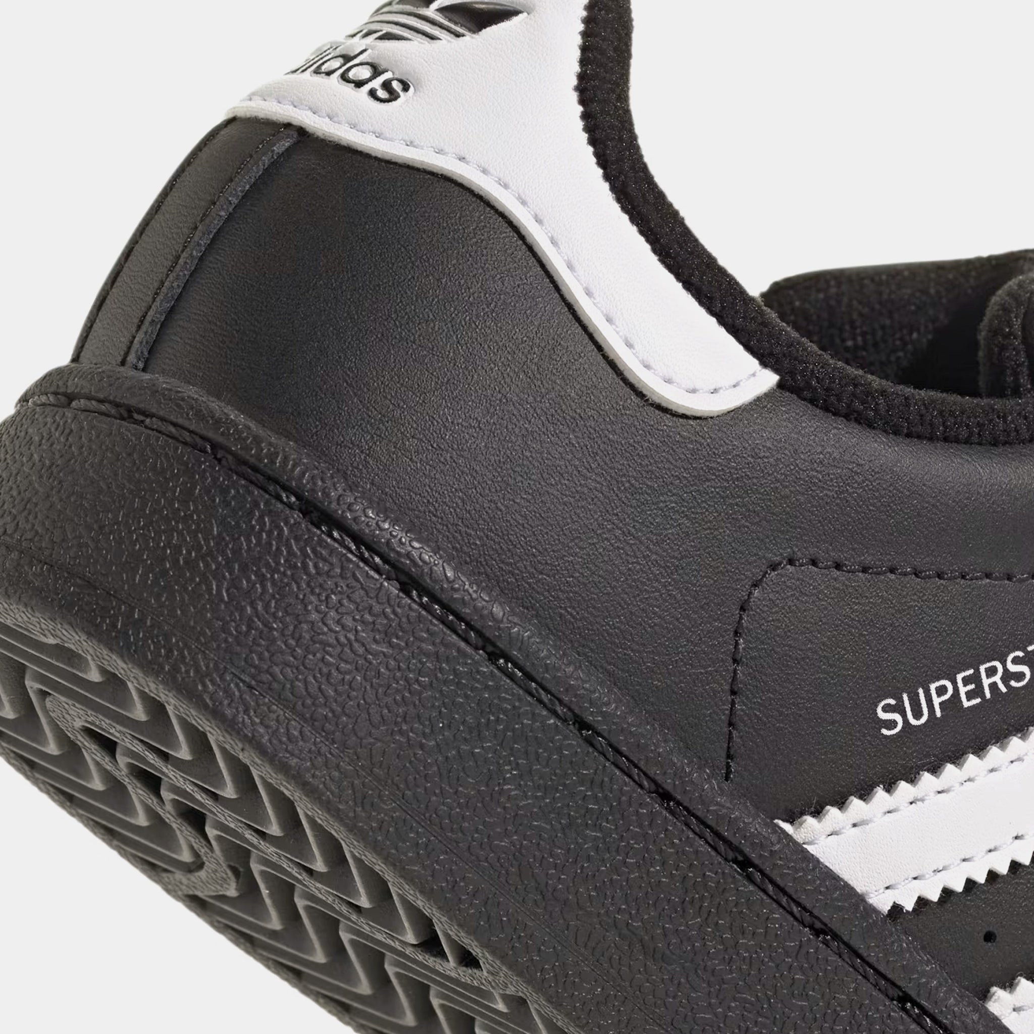 adidas Kids' Preschool Superstar II Shoes, Size 13, Black/White