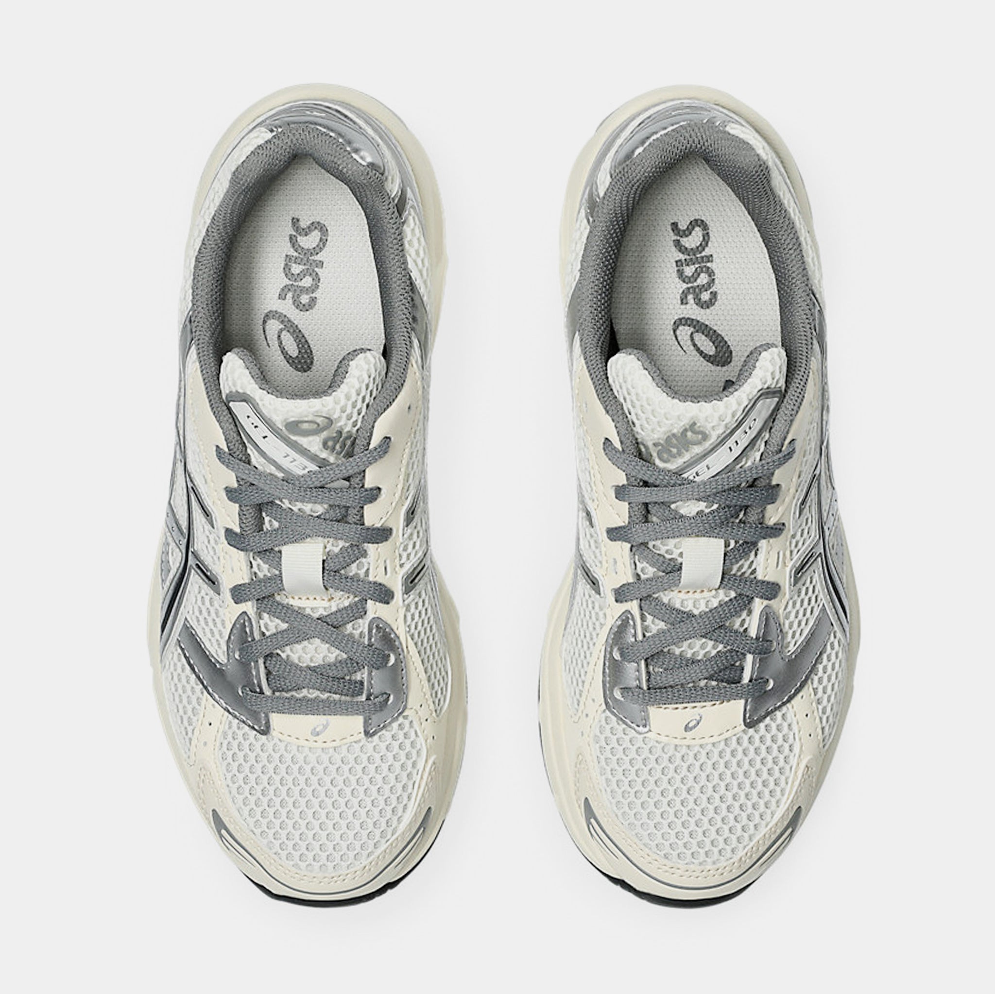 Gray and Cream Sneakers Chanel Gray CC Suede Cream White Sneaker Sz 5.5 (37.5) – The  main image 4