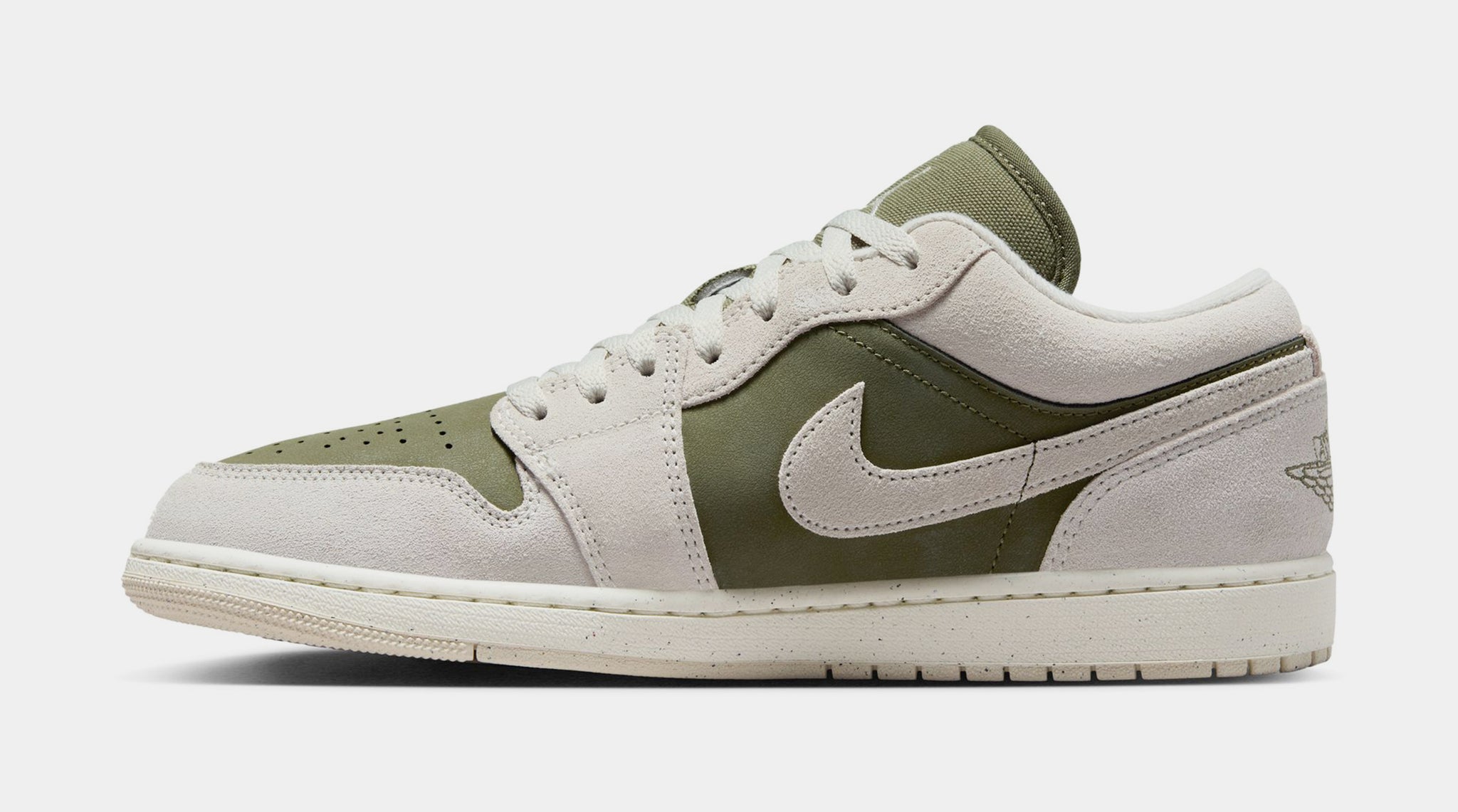 NIKE Air Jordan 1 Low ホワイト/オリーブ Jordan Air Jordan 1 Low SE Mens Lifestyle Shoes Medium Olive Sail