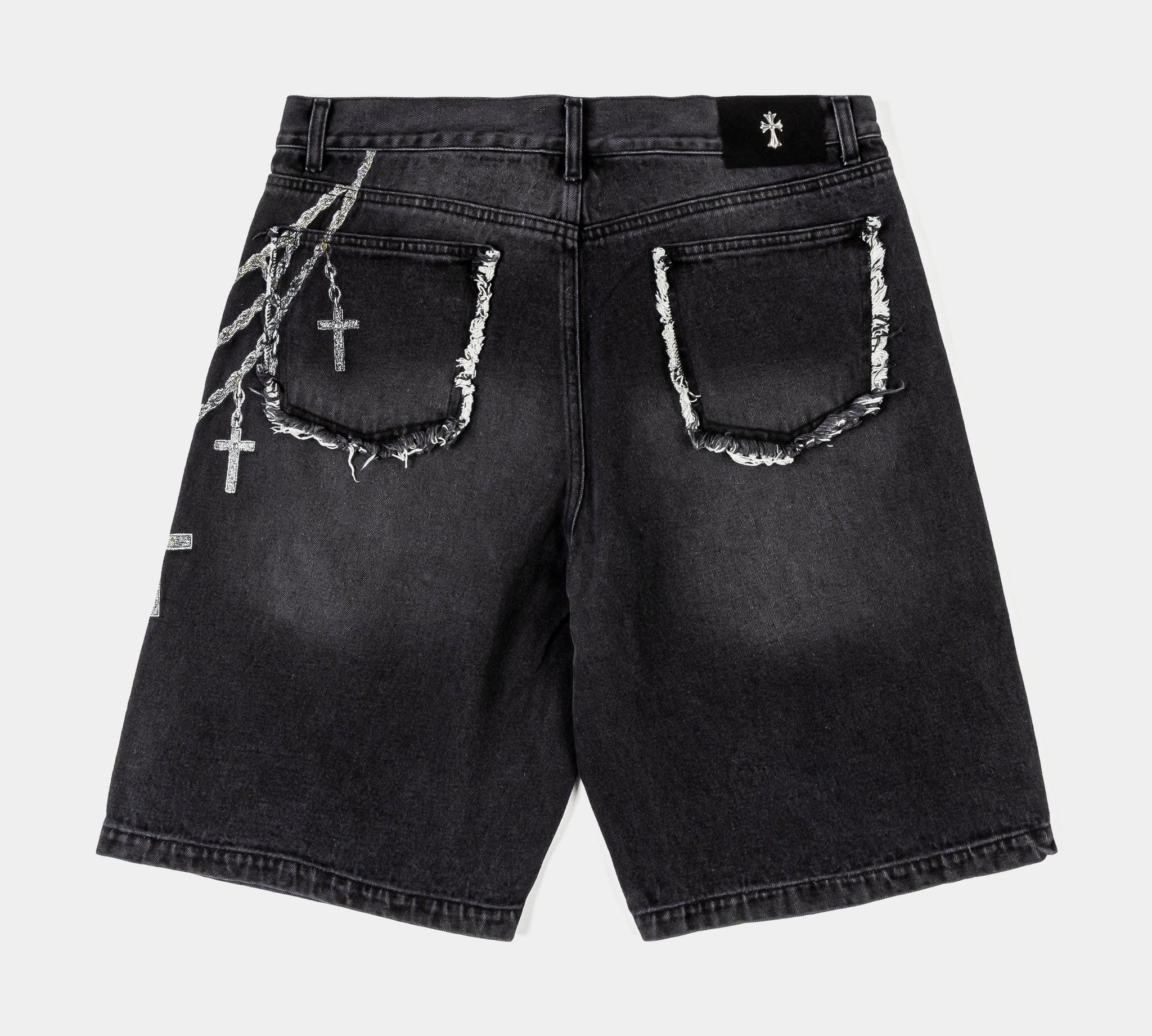 Original Sin Chains Denim Mens Shorts Black OSDS101 – Shoe Palace