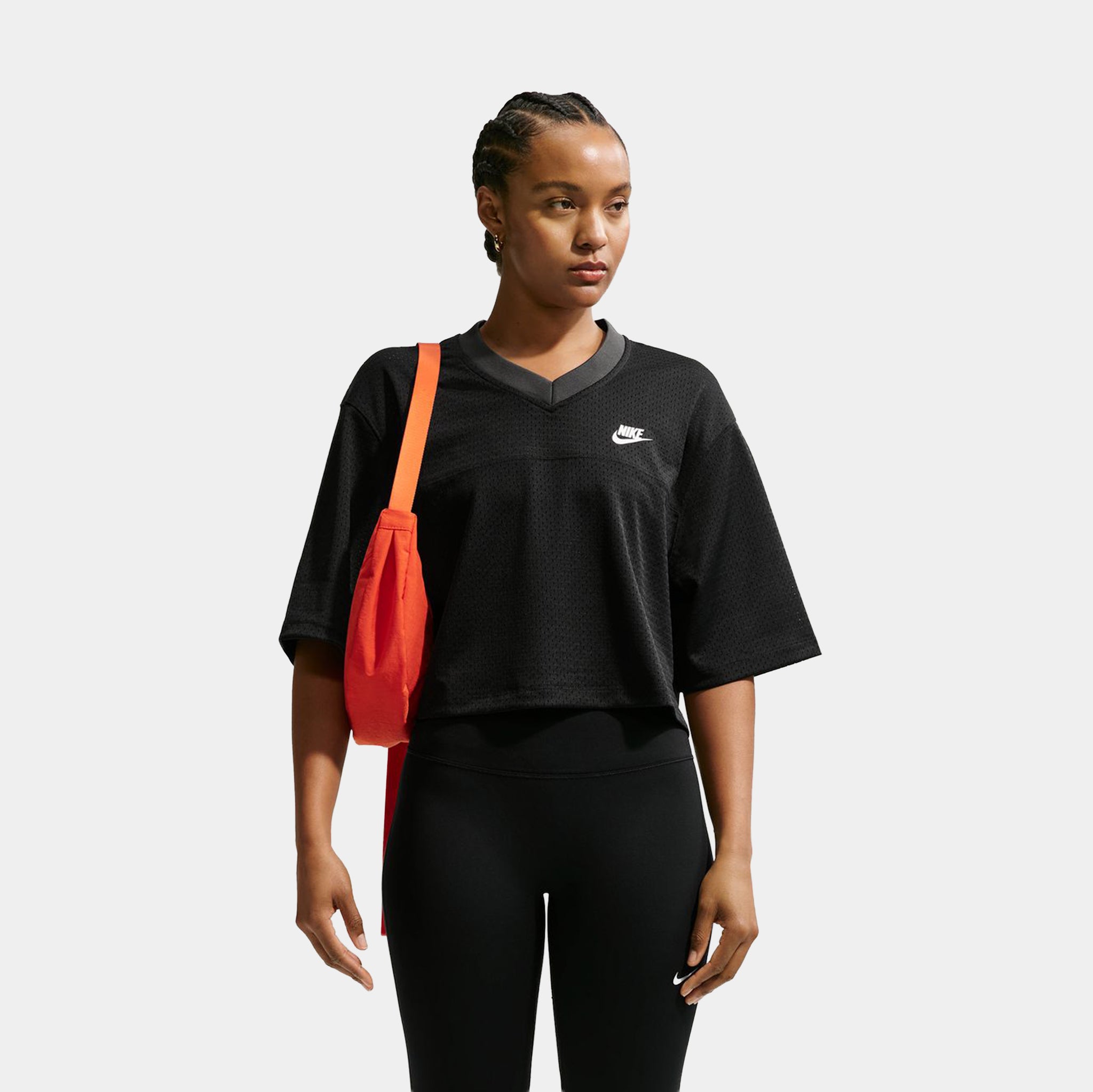 Nike Sportswear Oversized Heritage Cropped Mesh Womens Jersey
