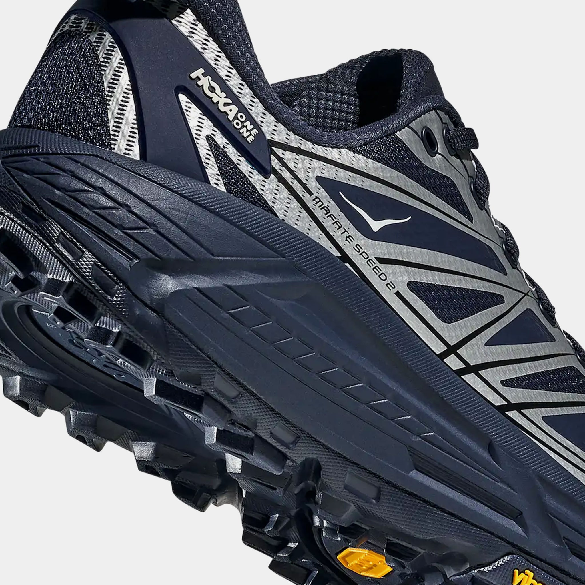 Hoka Mafate Speed 2 Mens Lifestyle Shoes Varsity Navy Silver  display picture 3