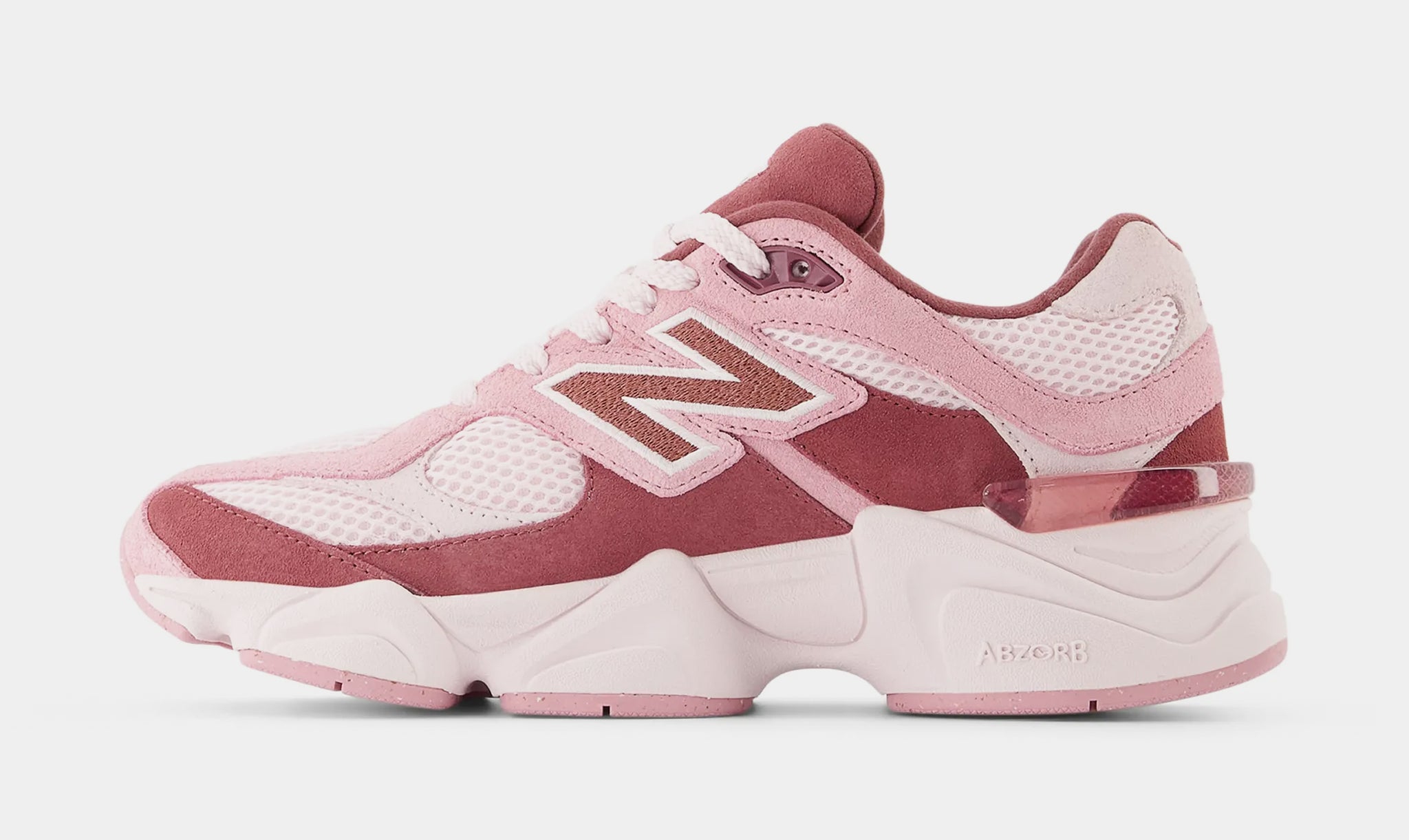 New Balance 9060 Grade School Lifestyle Shoes Pink Granite Washed