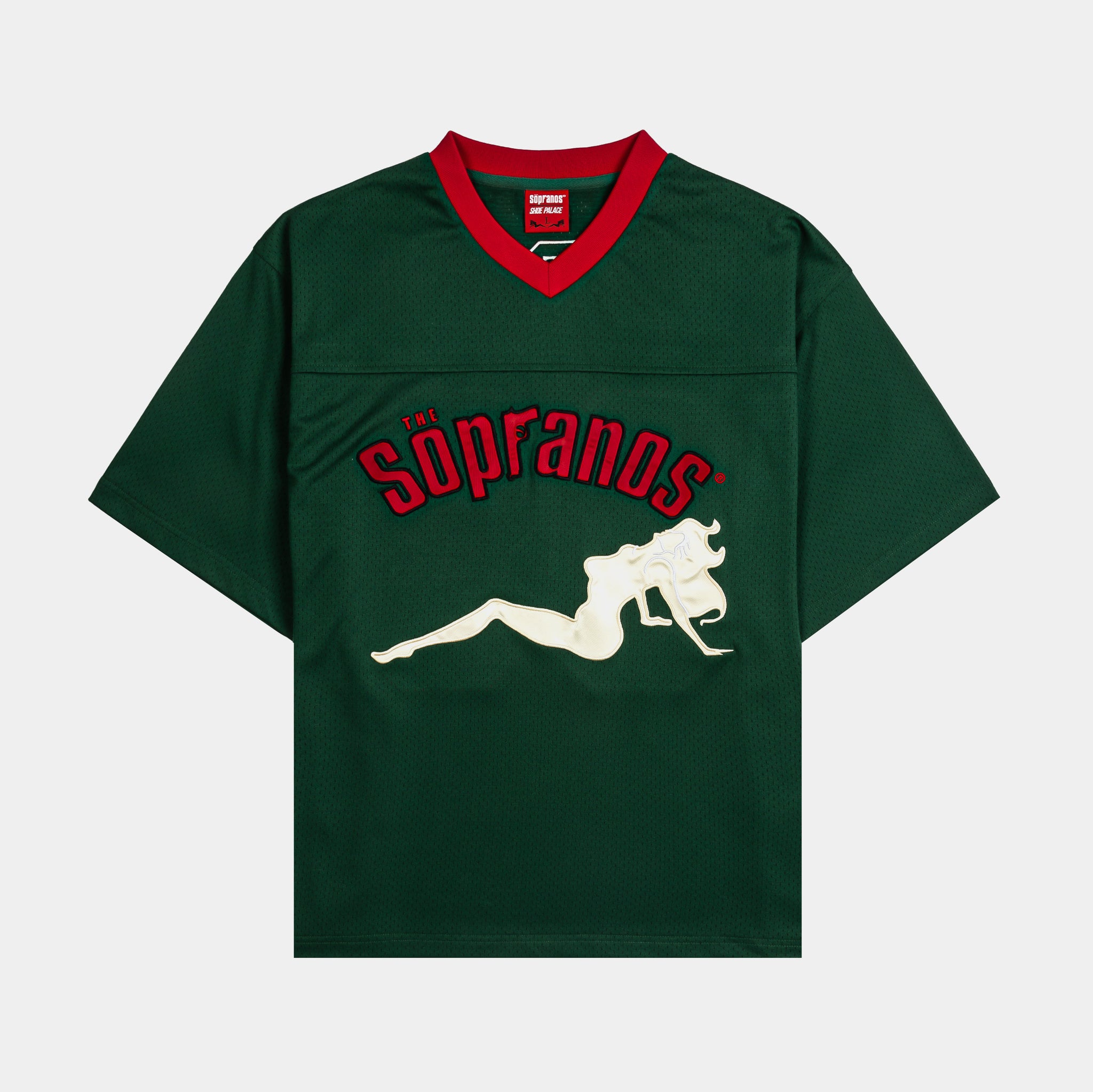 Shoe Palace SP x Sopranos No Mafia Mesh Mens Jersey Green Red