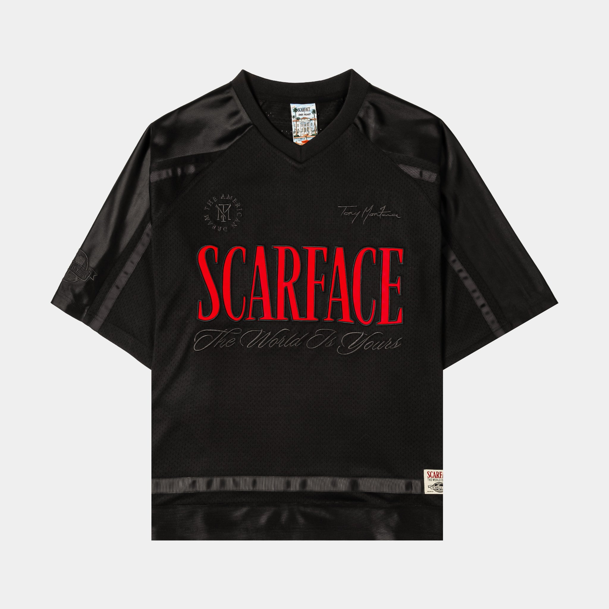 Shoe Palace SP x Scarface TWIY Mesh Mens Jersey Black Red SFMJ601