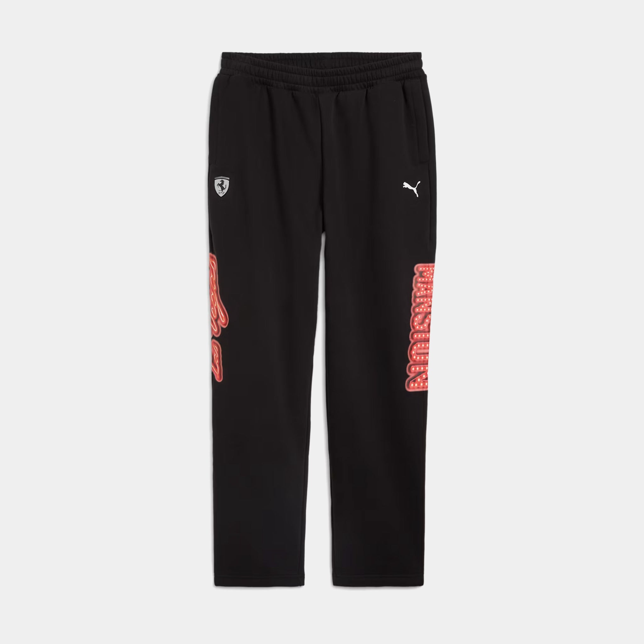 PUMA Neon Energy Scuderia Ferrari Race Joggers Mens Pants Black