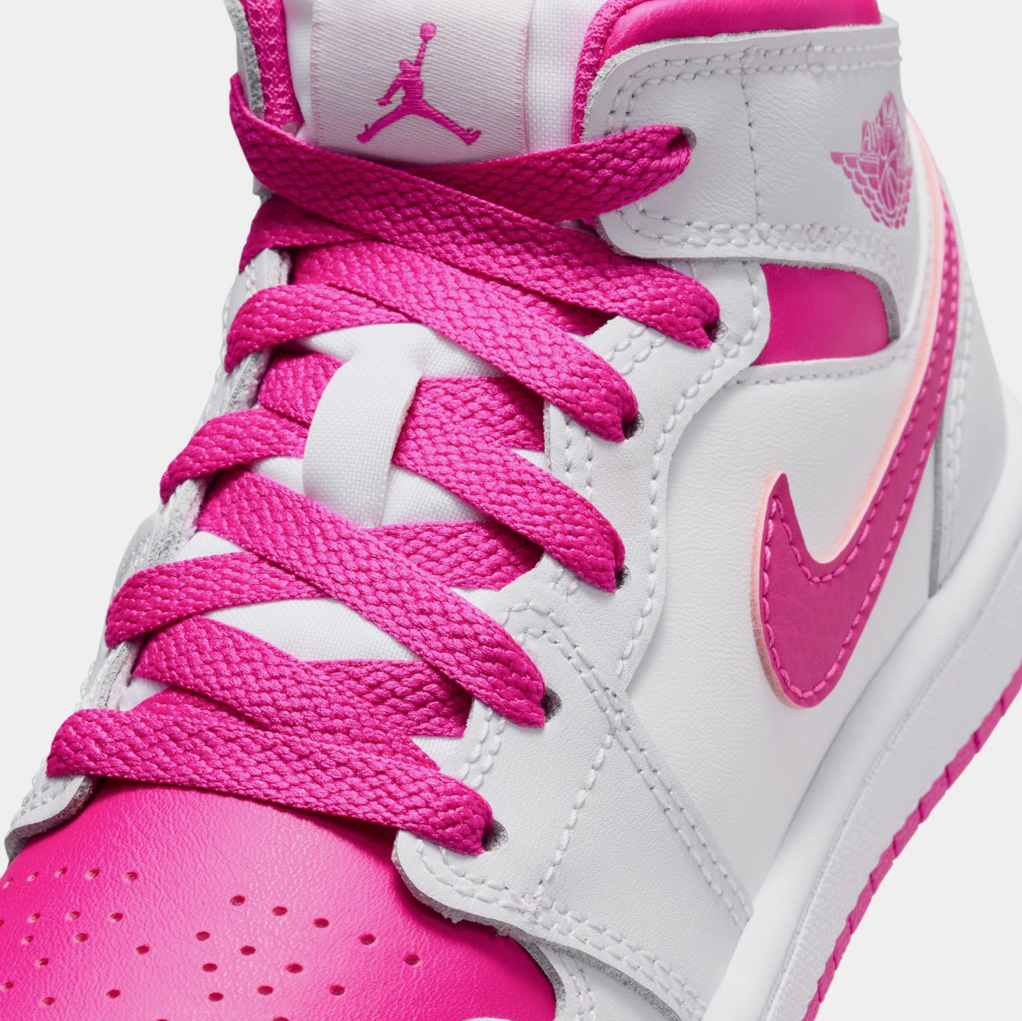 Pink Best Jordan Ever Nike Air Jordan Mid Barbie Pink Rhinestone