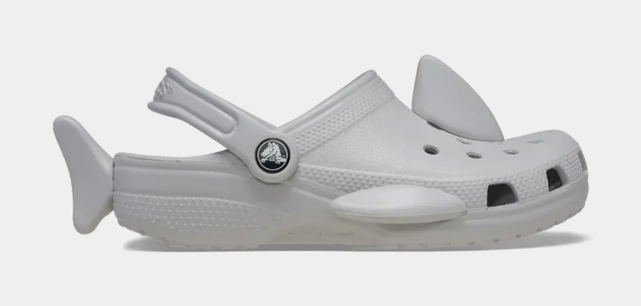CROCS Kids Gray Sandals Crocs Kids Classic Lined Clog Sandal Slip On Sneaker Shoes  main image 2