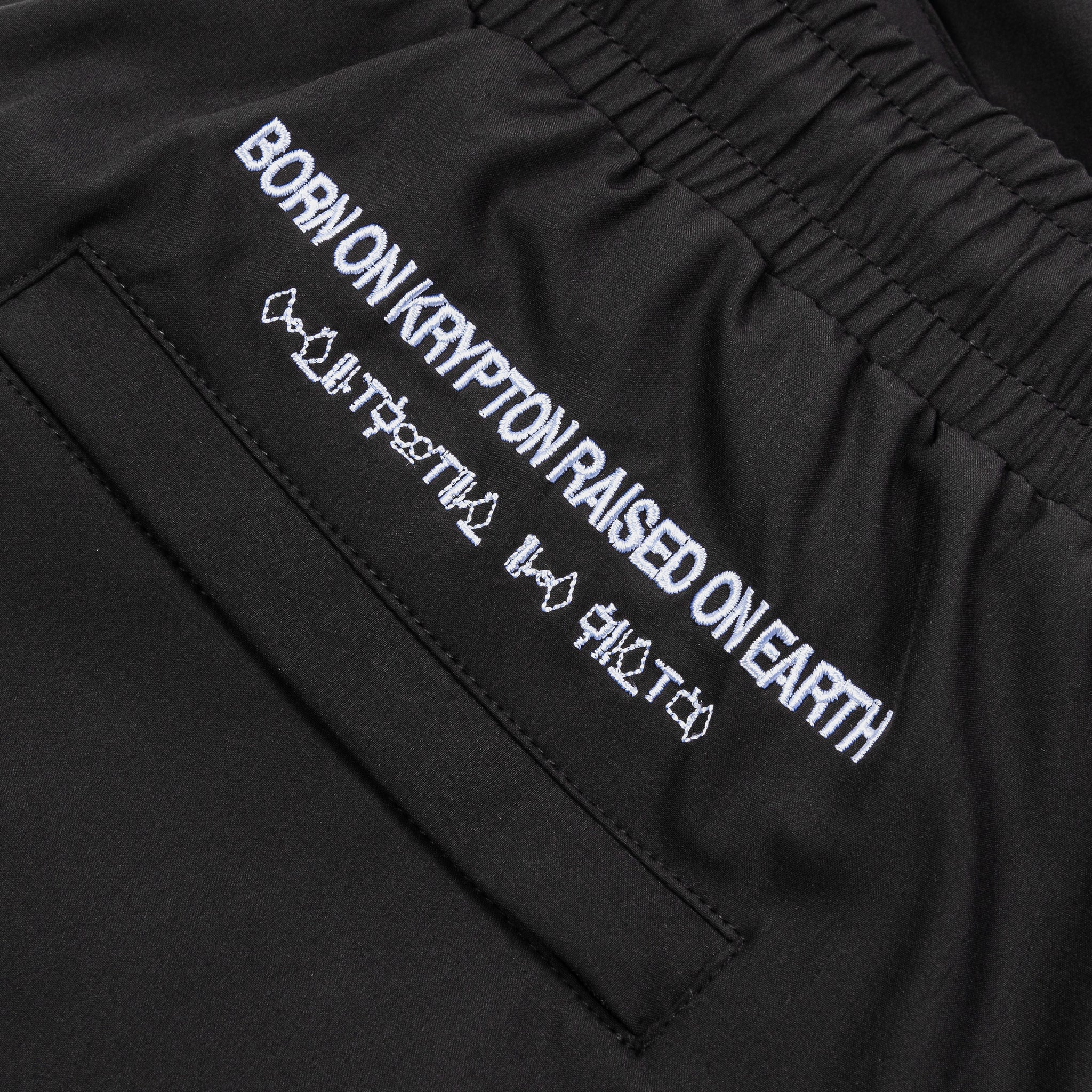 Shoe Palace Superman x Shoe Palace Chrome Hybrid Mens Shorts Black