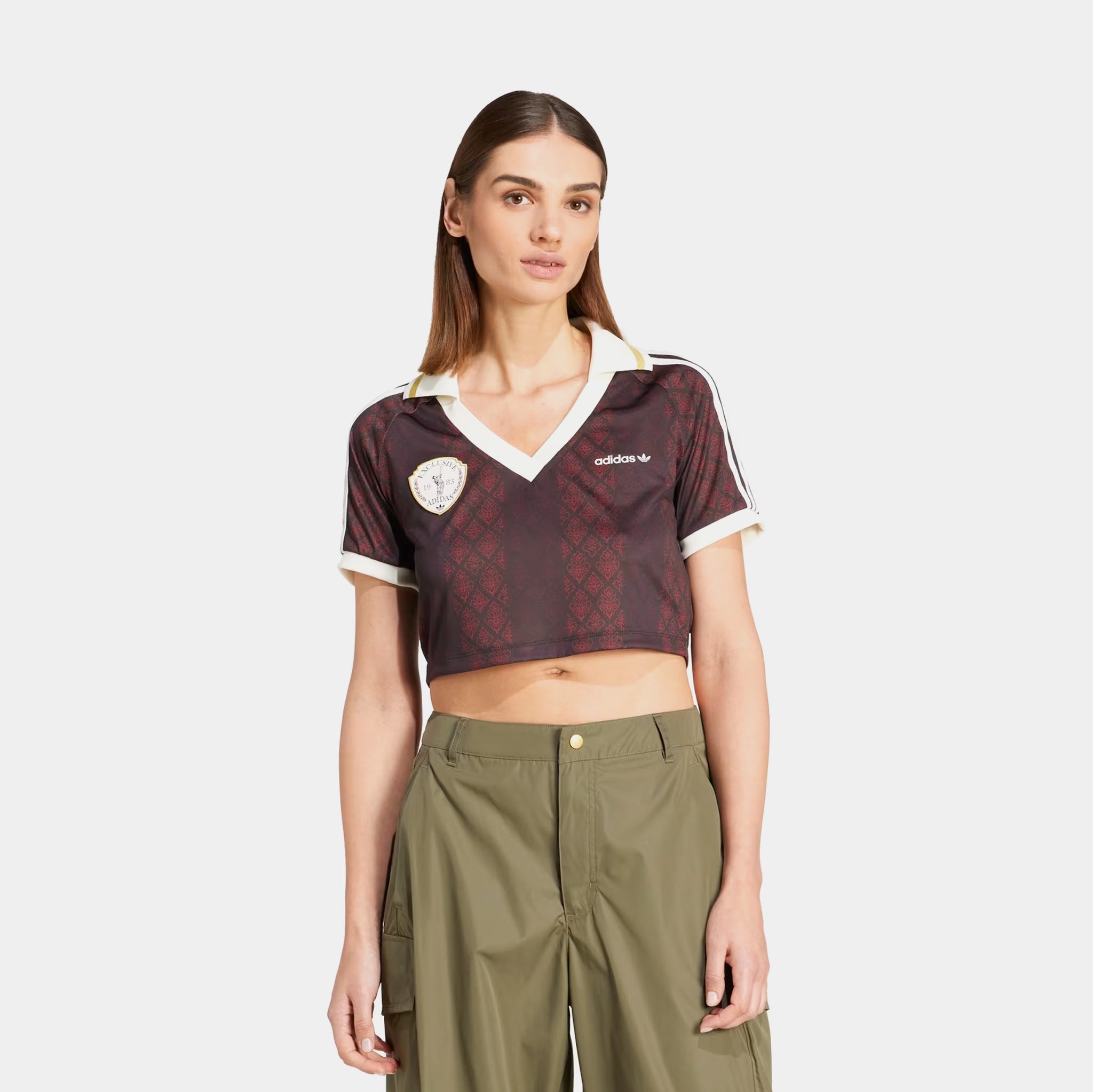 Loose Crop Top Cropped Polo Adidas Adidas Training Hyperglam Long