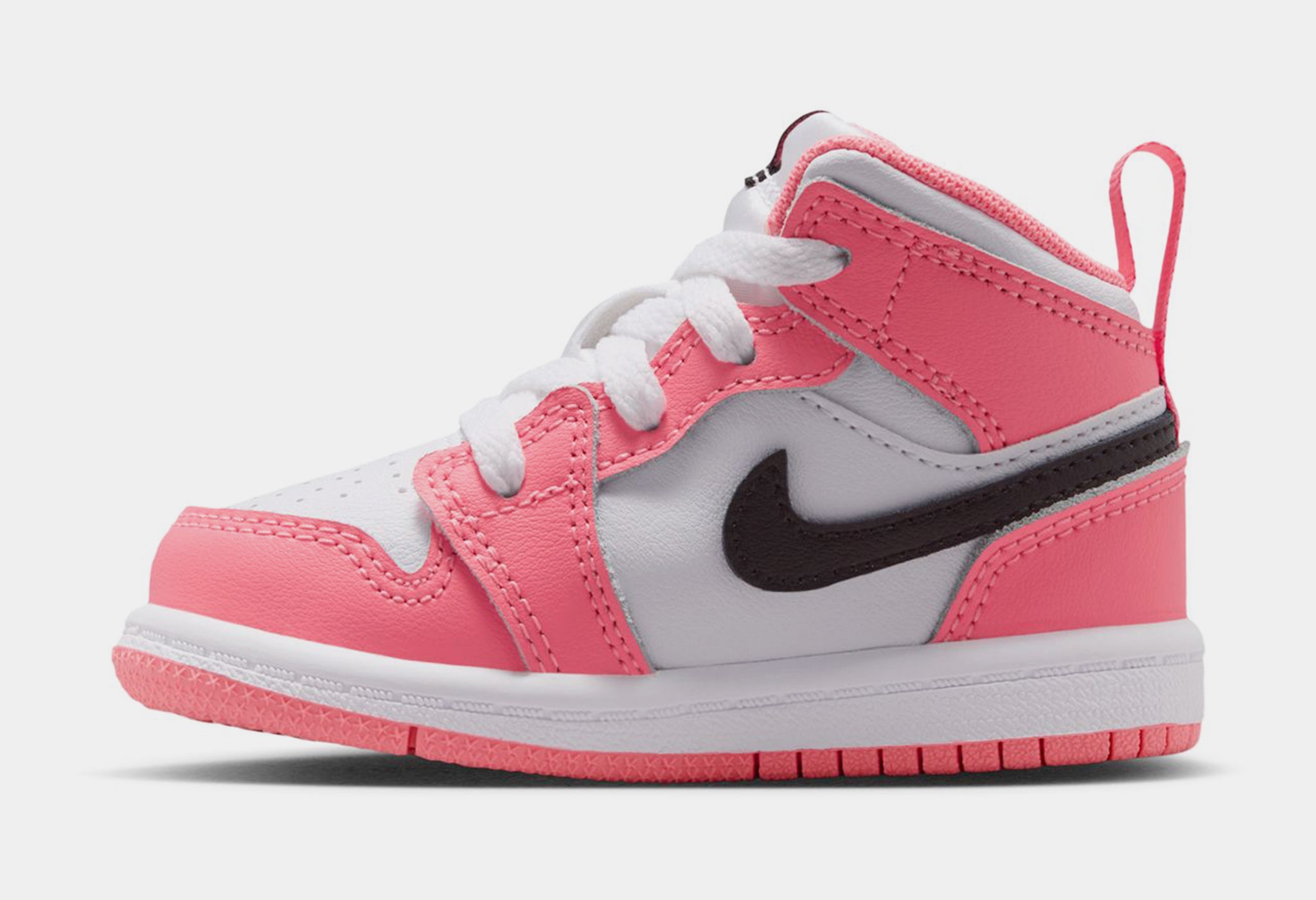 Jordan Air Jordan 1 Mid Infant Toddler Lifestyle Shoes Pink Gaze