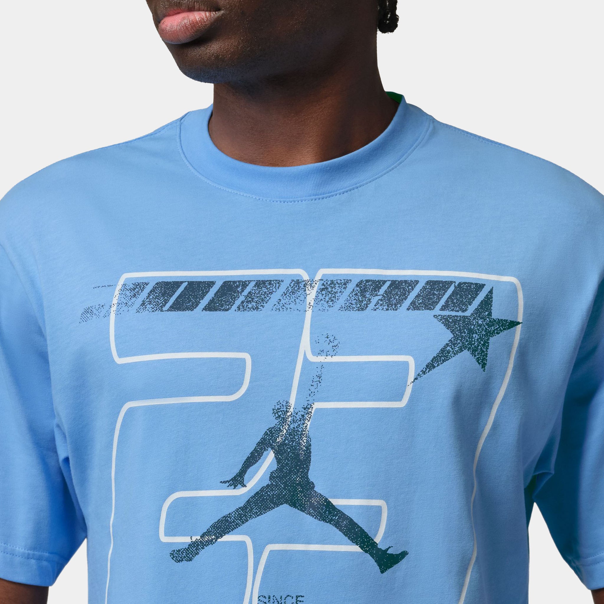 Jordan Graphic Mens Short Sleeve Shirt University Blue IQ1024-412