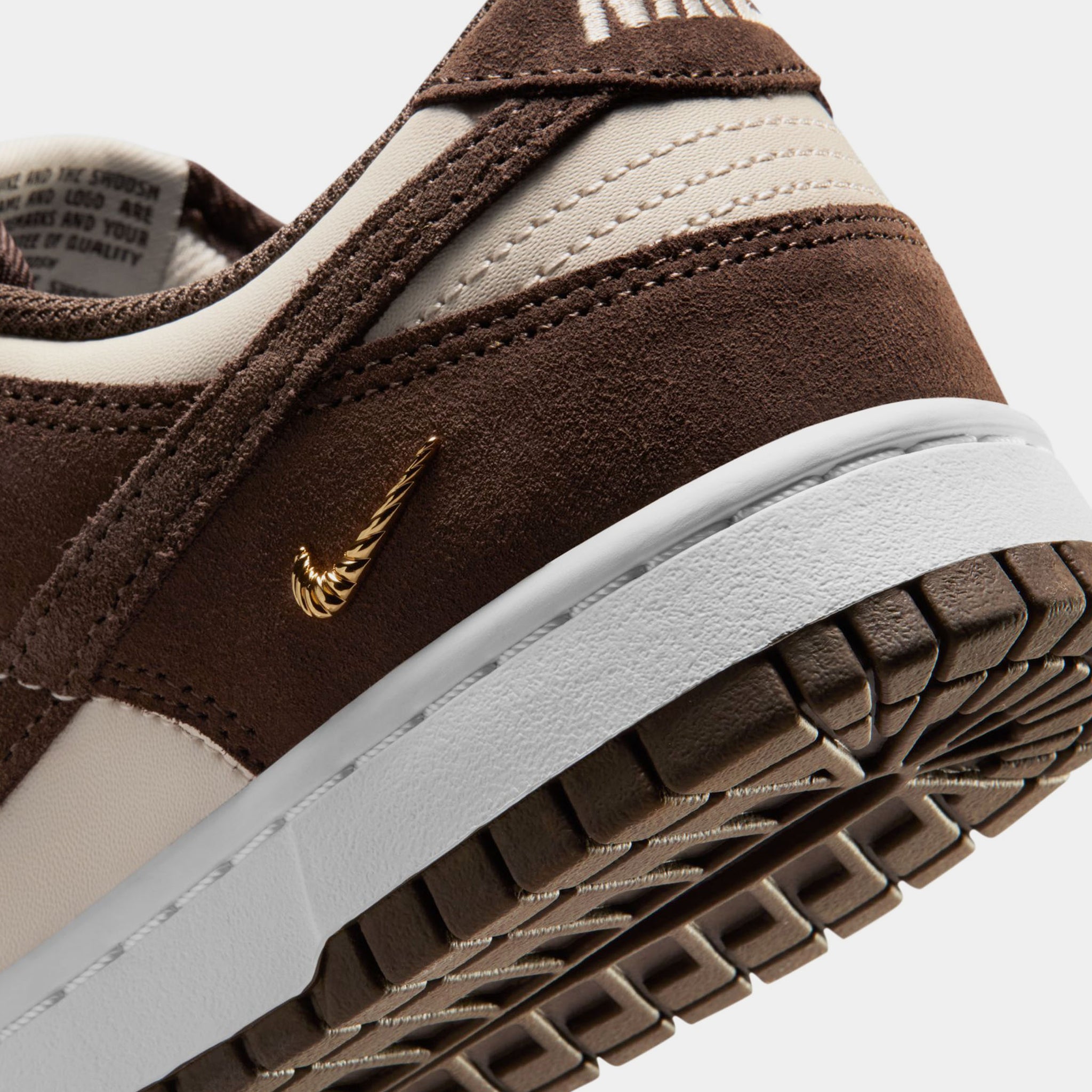 Nike Dunk Low Suede Womens Lifestyle Shoes Light Orewood Brown 