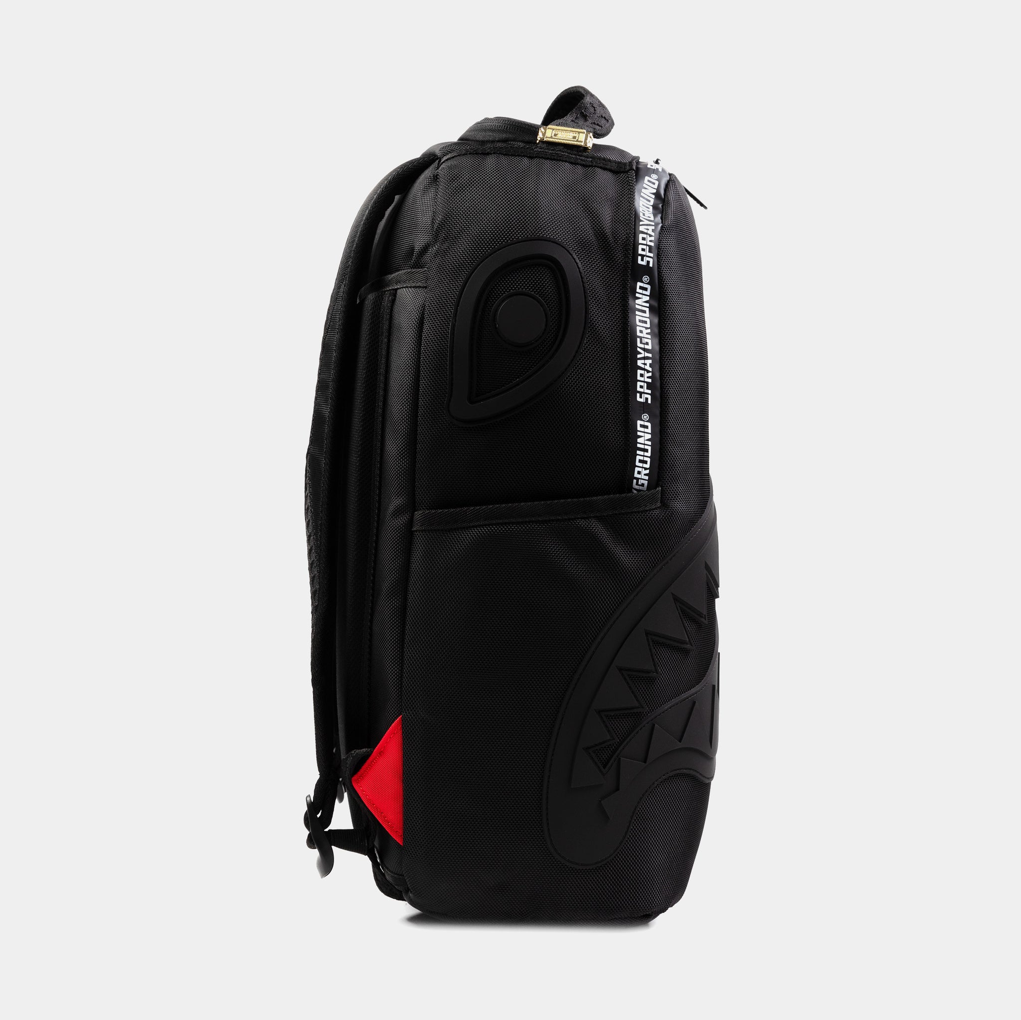 Printed zipper Backpack Spayground Printed Zipper Shark Backpack in black vegan  main image 4