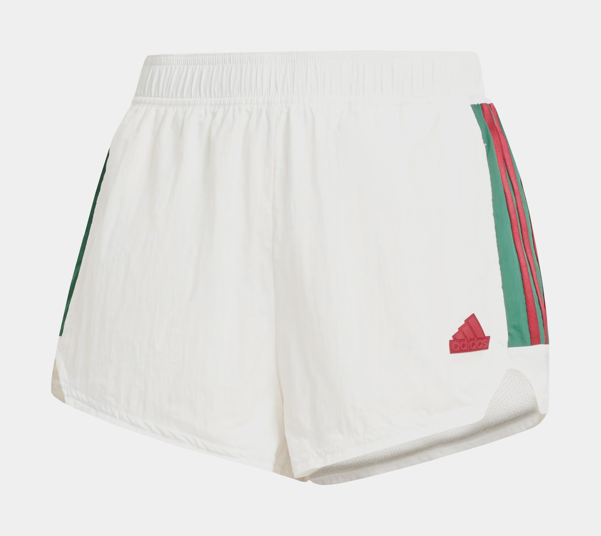 adidas Tiro Cut Stripes Woven Womens Shorts White Green IZ2070