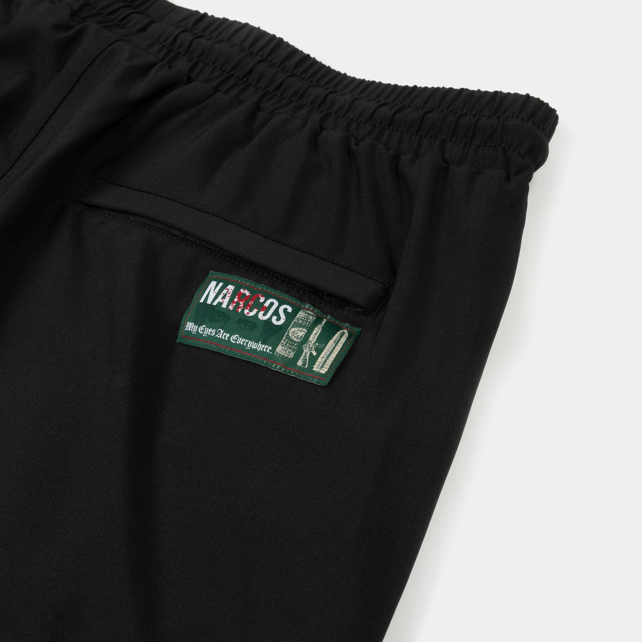 Shoe Palace SP x Narcos Wanted Hybrid Mens Shorts Black Red