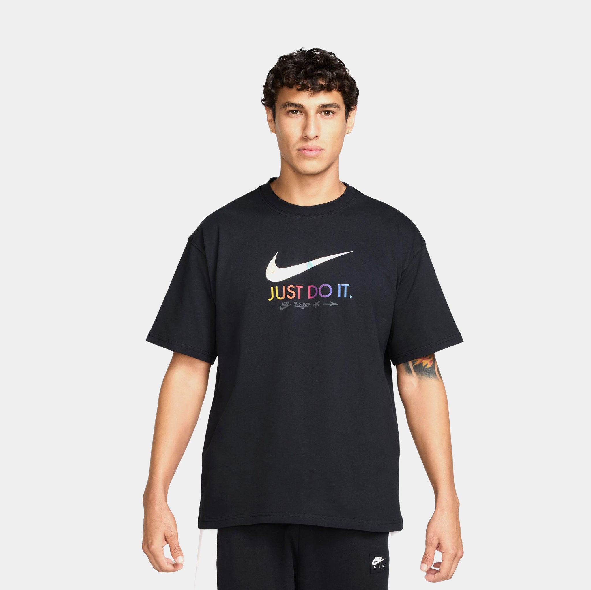 Nike NSW Max 90 OC Mixtape Mens Short Sleeve Shirt Black HJ0604 