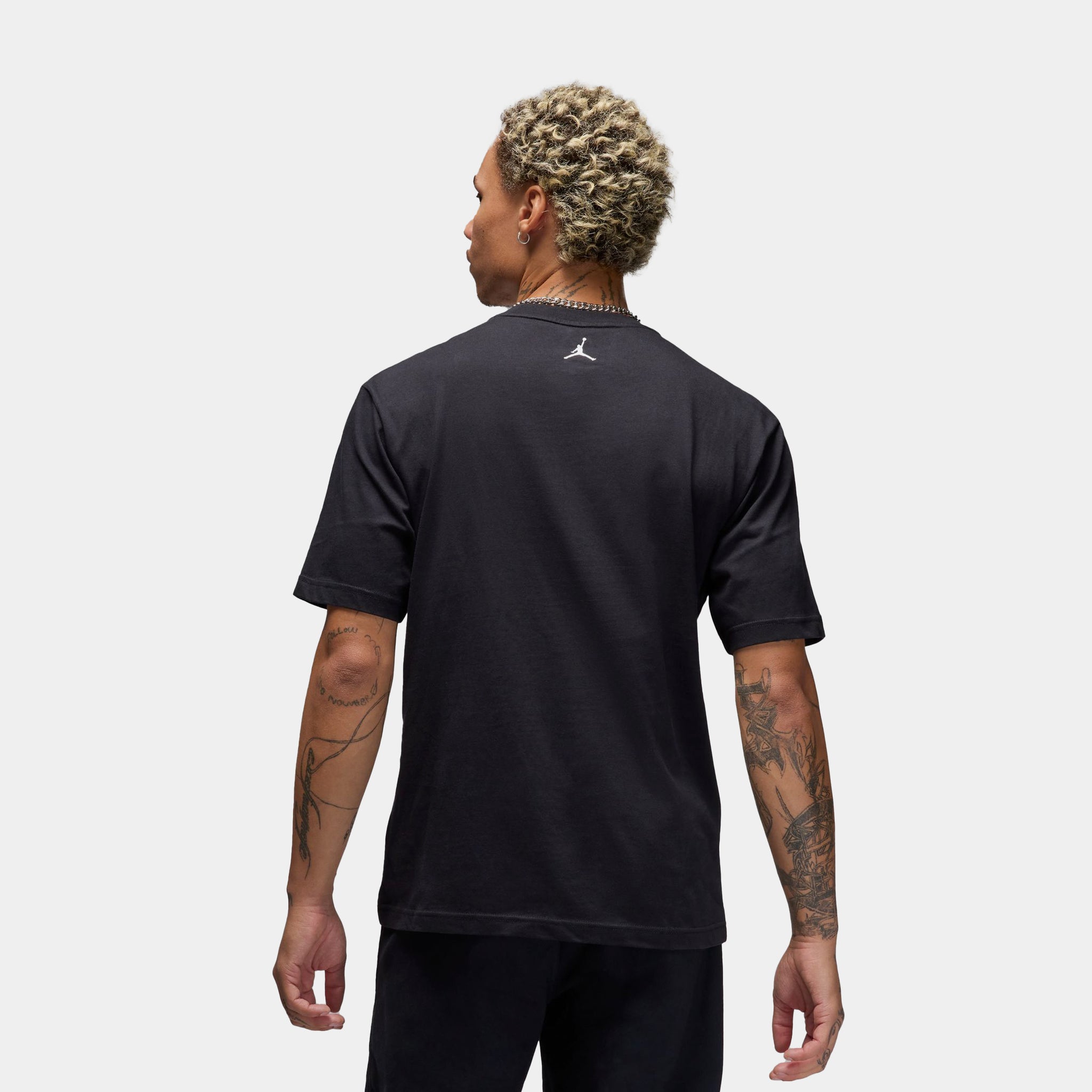 Jordan Sport Dri Fit Mens Short Sleeve Shirt Black Purple HJ2348