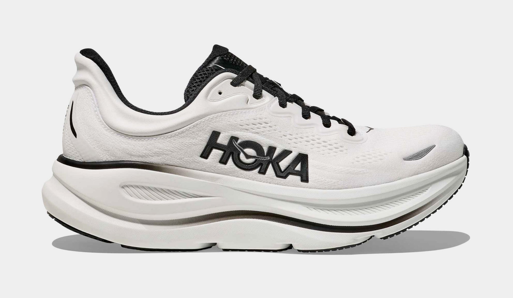 Hoka Bondi 9 Men\'s Black White Running Shoes‎ Sneakers Size 11 EE Amazon.com | HOKA Bondi 9 Mens Shoes Size 9, Color: Black  main image 2