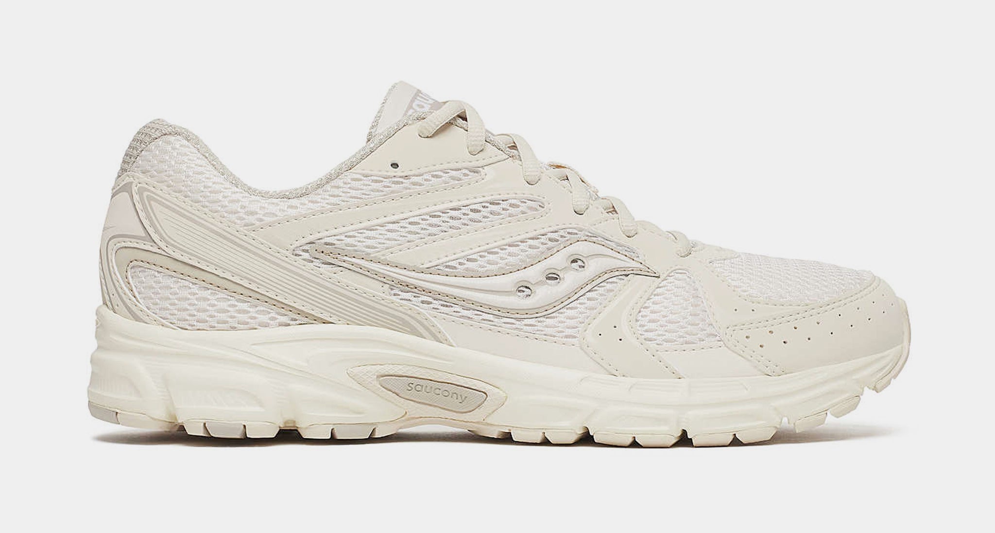 Saucony Ride Millennium Matte Mens Running Shoes Beige White