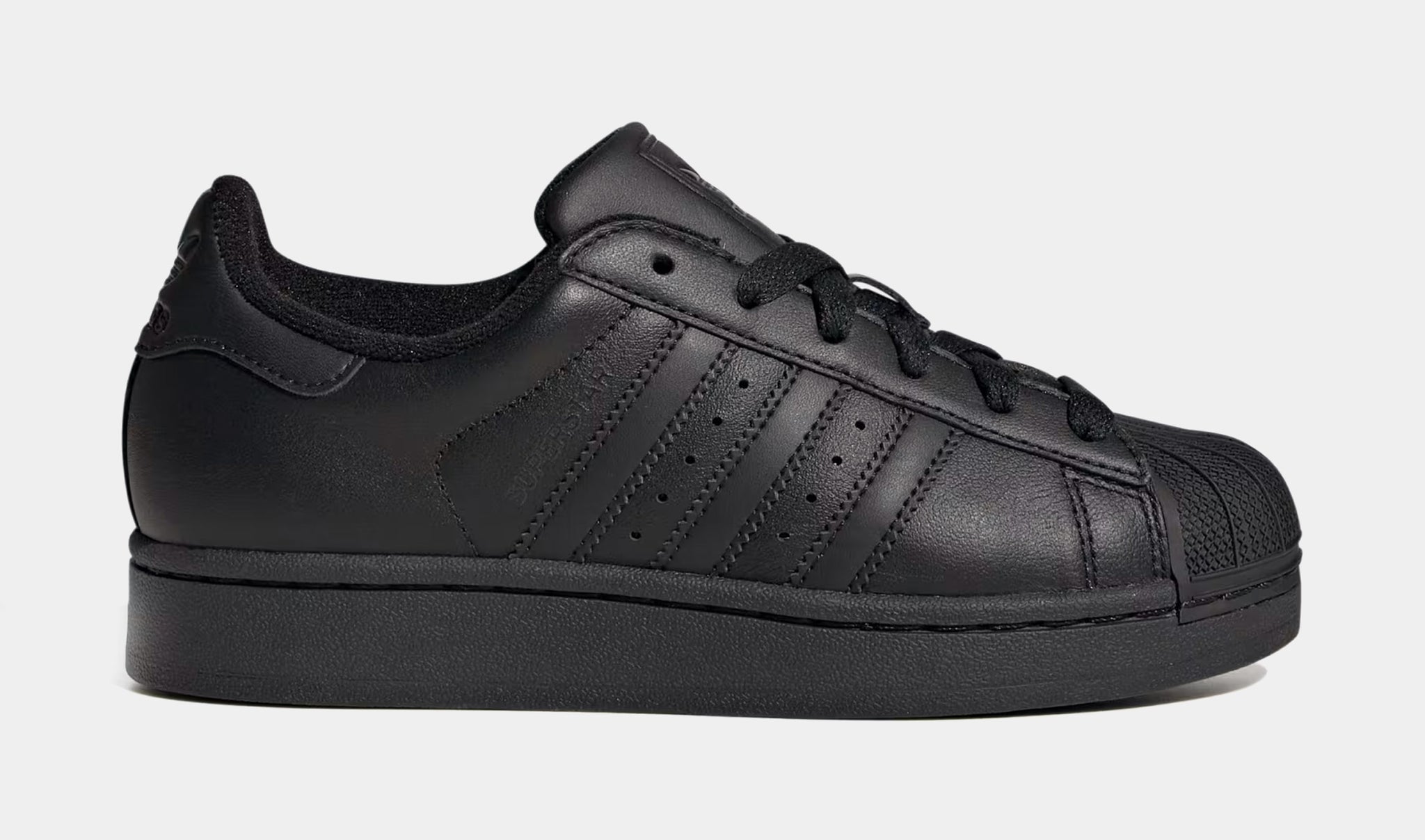 adidas Kids' Grade School Superstar II Shoes, Size 5, Black