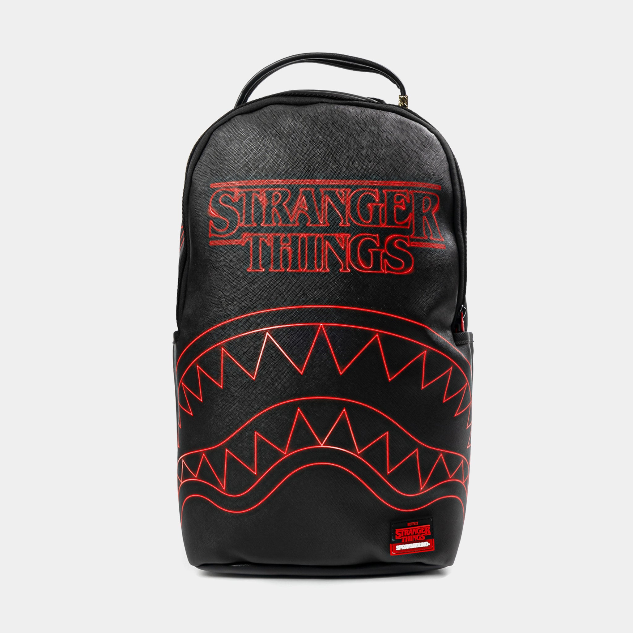 Stranger Things Logo Mens Backpack (Black/Red)