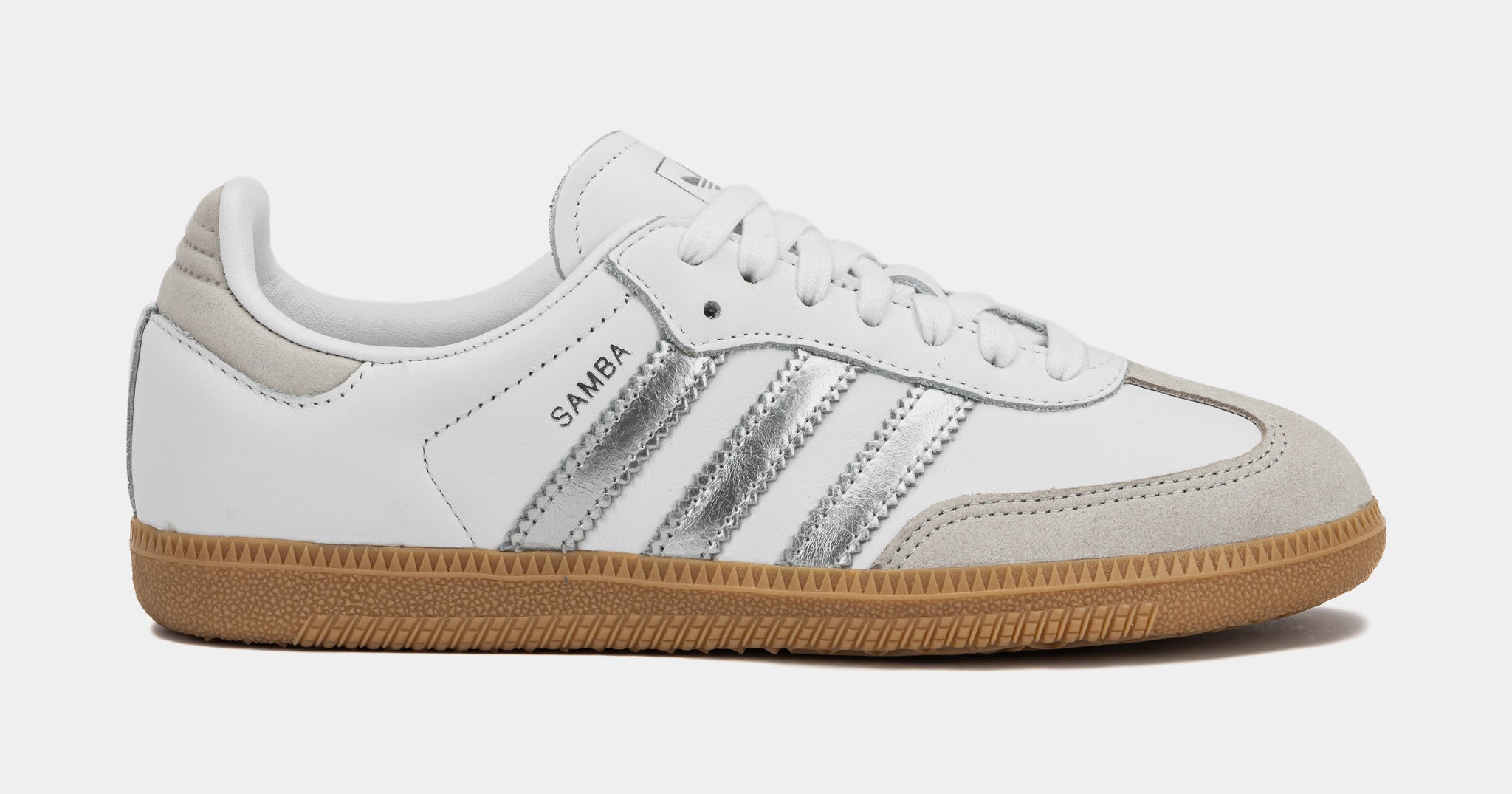 adidas Samba OG Womens Lifestyle Shoes White Silver Metallic Grey One JI2725 Shoe Palace adidas Samba OG Womens Lifestyle Shoes White Silver Metallic Grey One JI2725 Shoe Palace