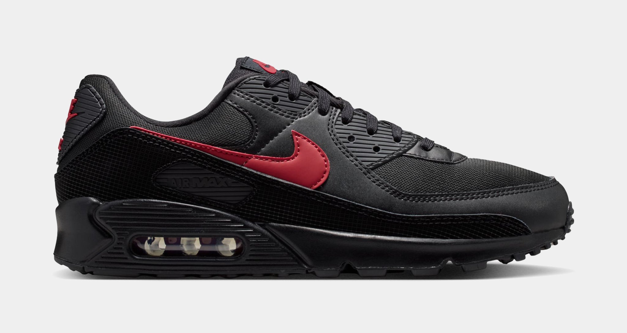 Nike Air Max 90 Mens Running Shoes Black Tough Red IM9616-001