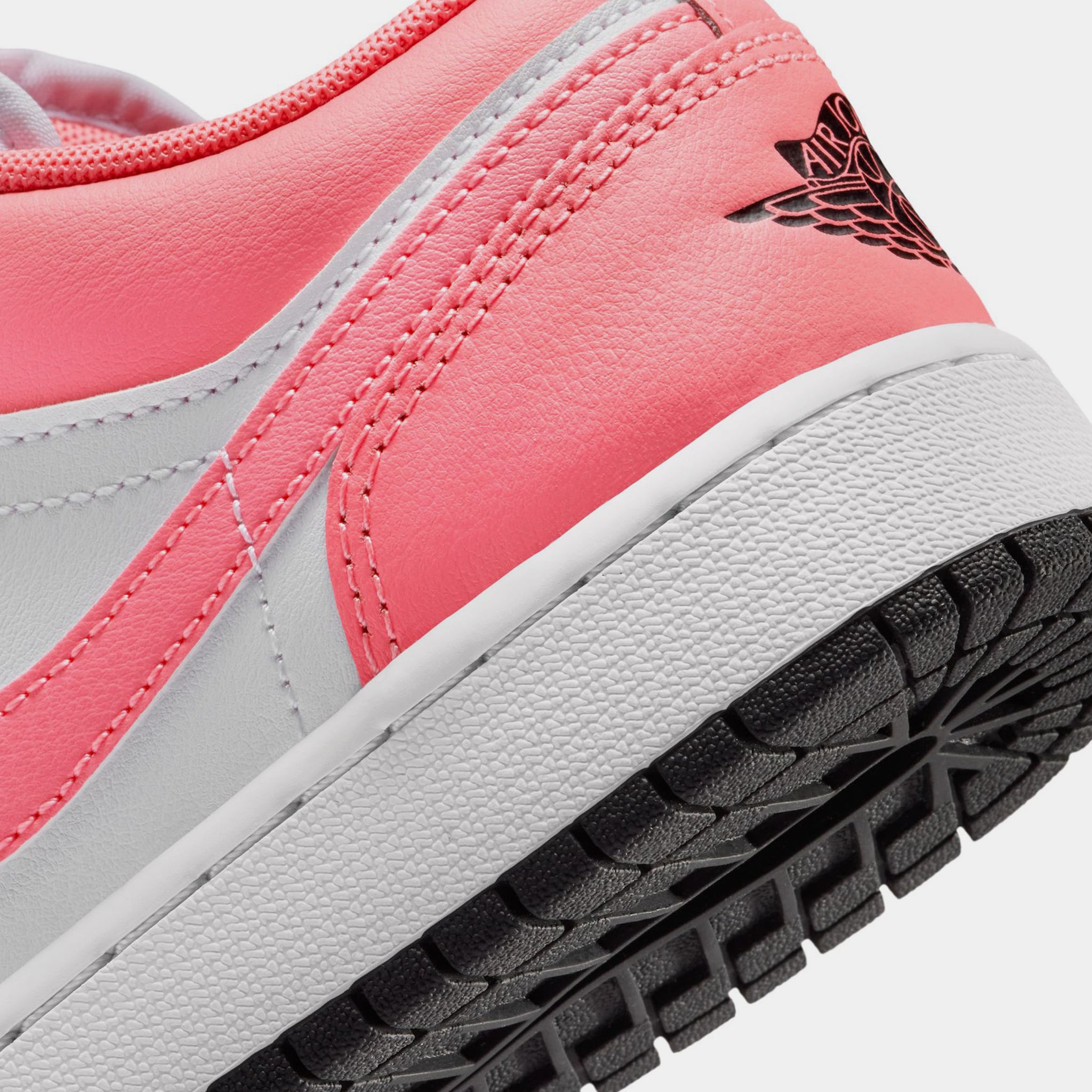 Jordan Air Jordan 1 Low Grade School Lifestyle Shoes Black Pink