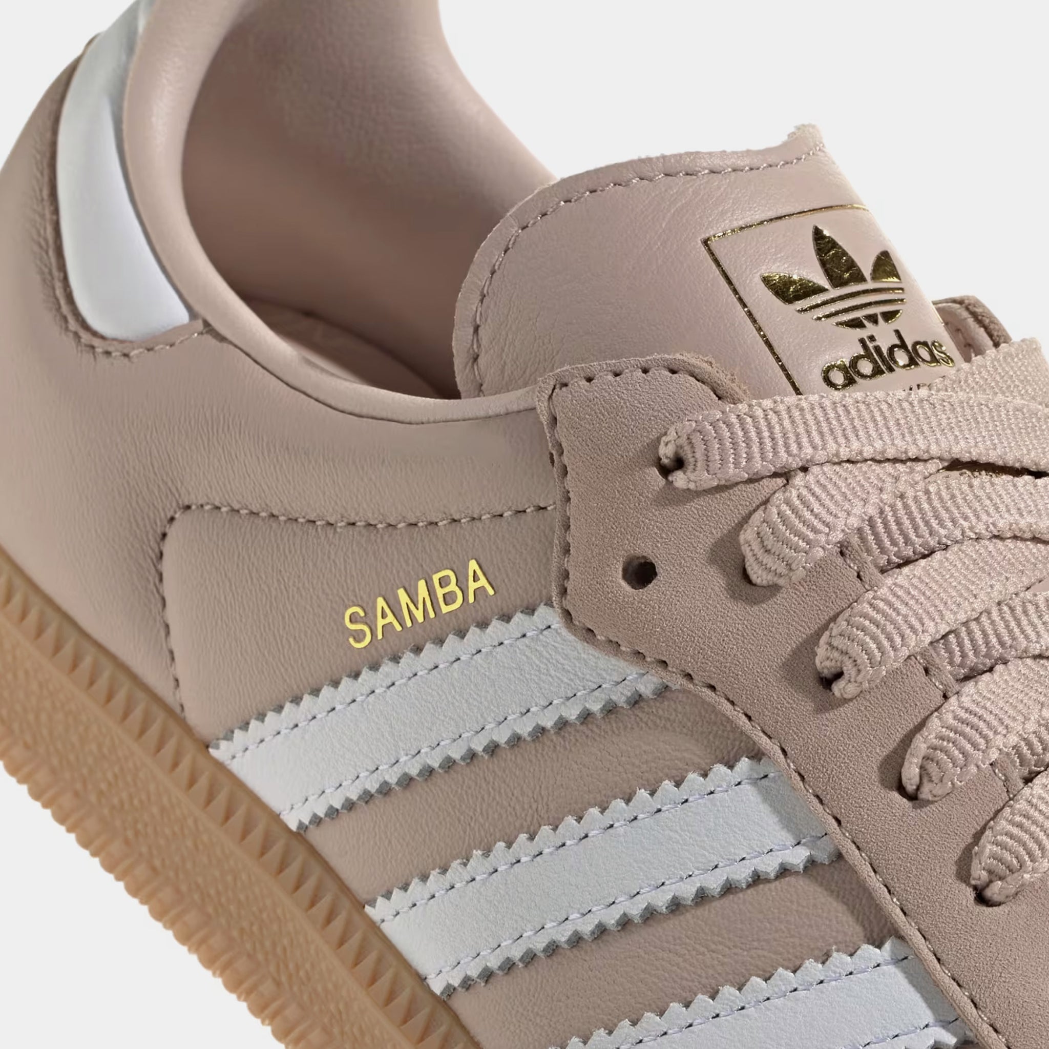 adidas Samba OG Womens Lifestyle Shoes Wonder Taupe White Gum