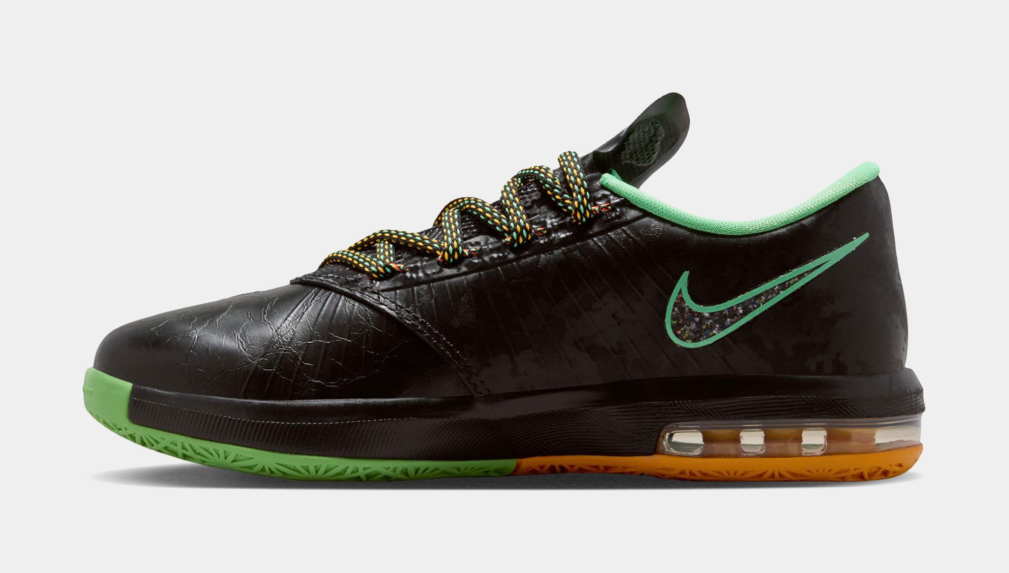 Nike KD 6 Night Vision Grade School Basketball Shoes Black 